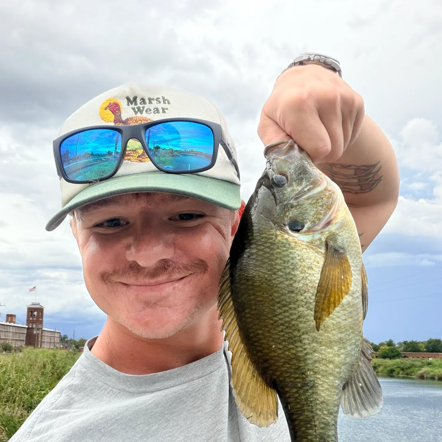 Redear sunfish caught on Fishbrain