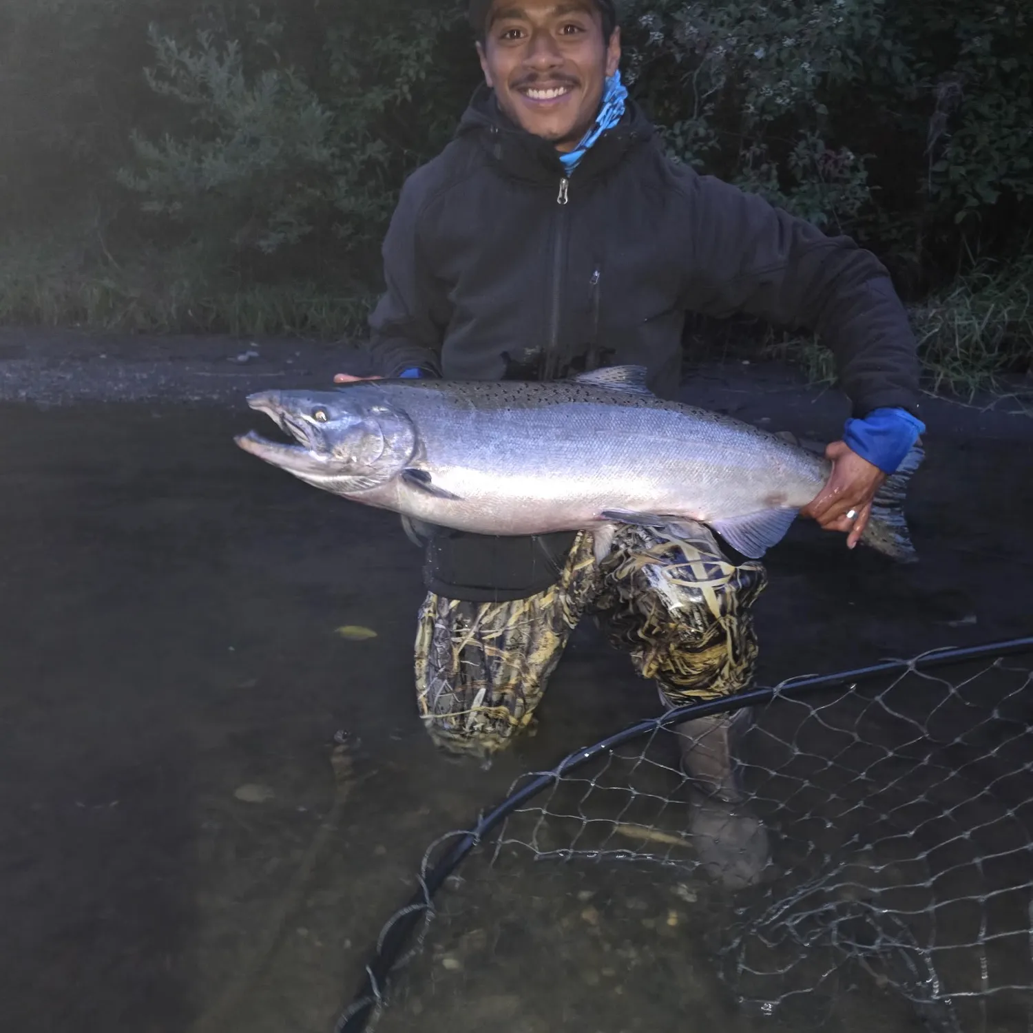 Chinook salmon caught on Fishbrain