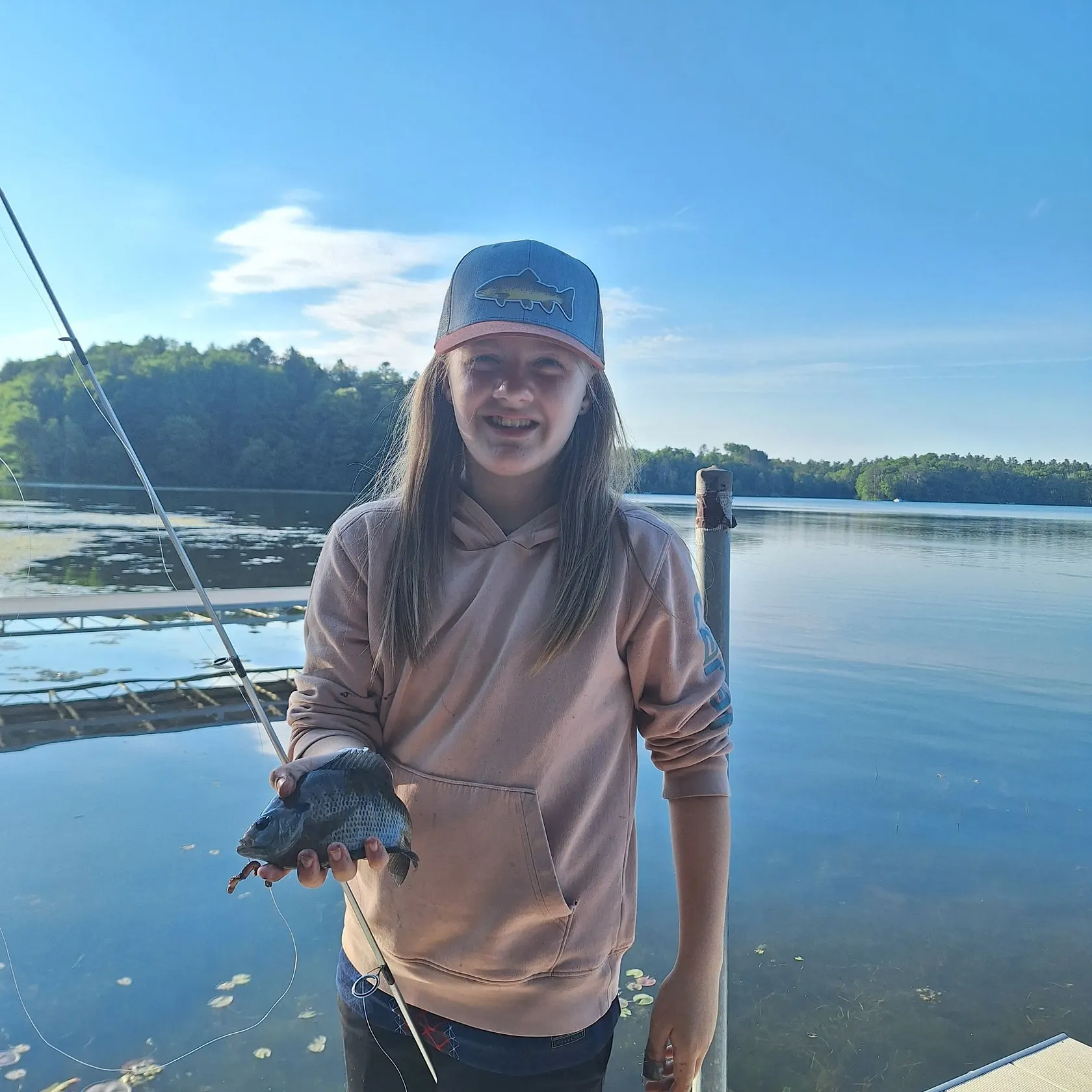 Spotted sunfish caught on Fishbrain