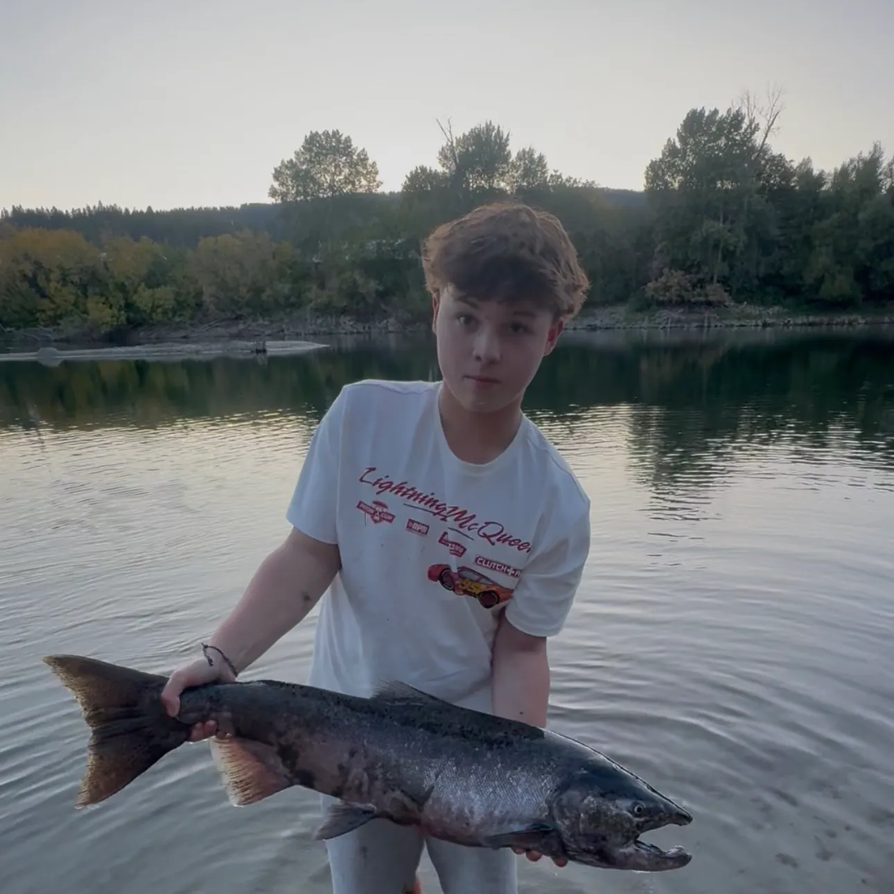 Chinook salmon caught on Fishbrain