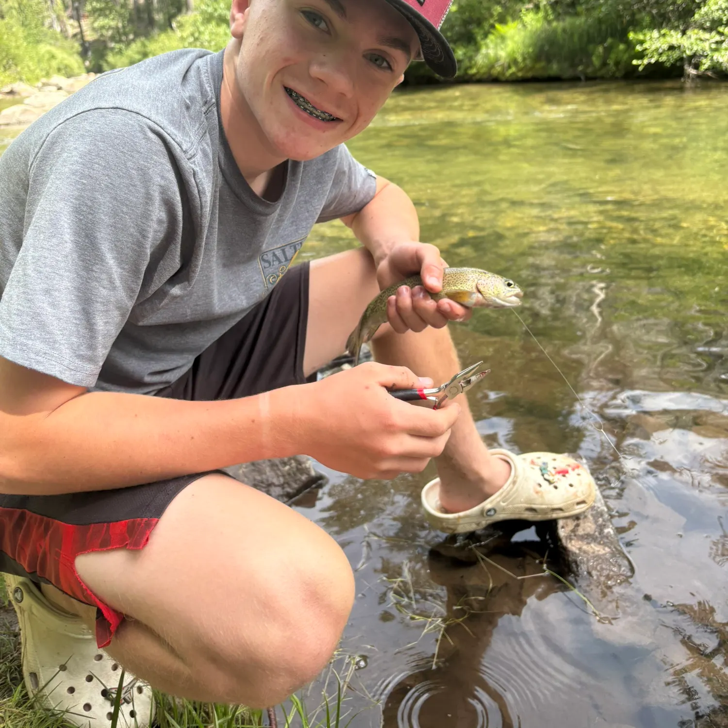 Rainbow trout caught on Fishbrain