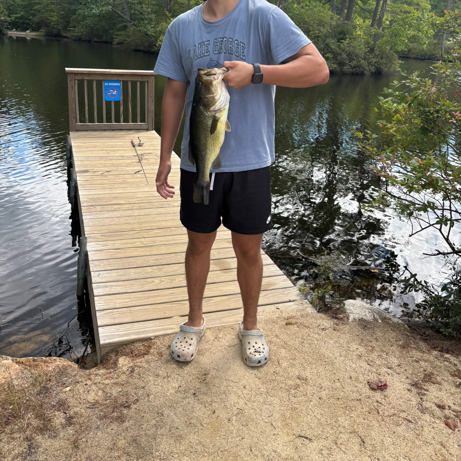 Largemouth bass caught on Fishbrain