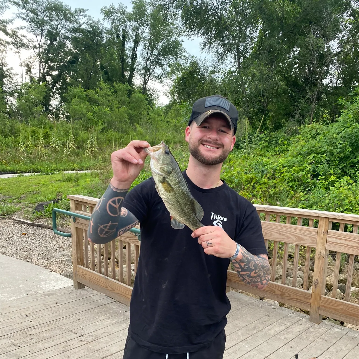 Largemouth bass caught on Fishbrain