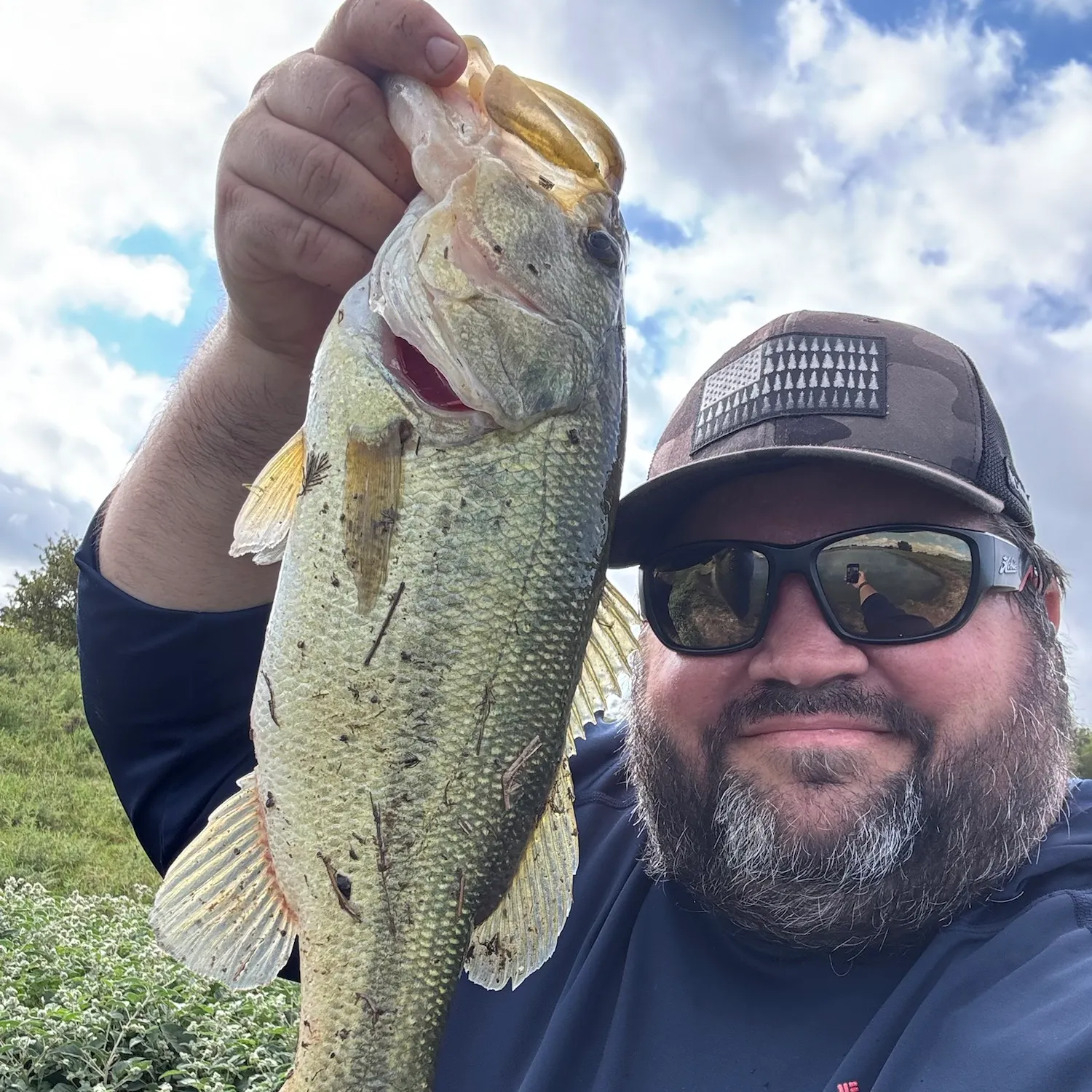 Largemouth bass caught on Fishbrain