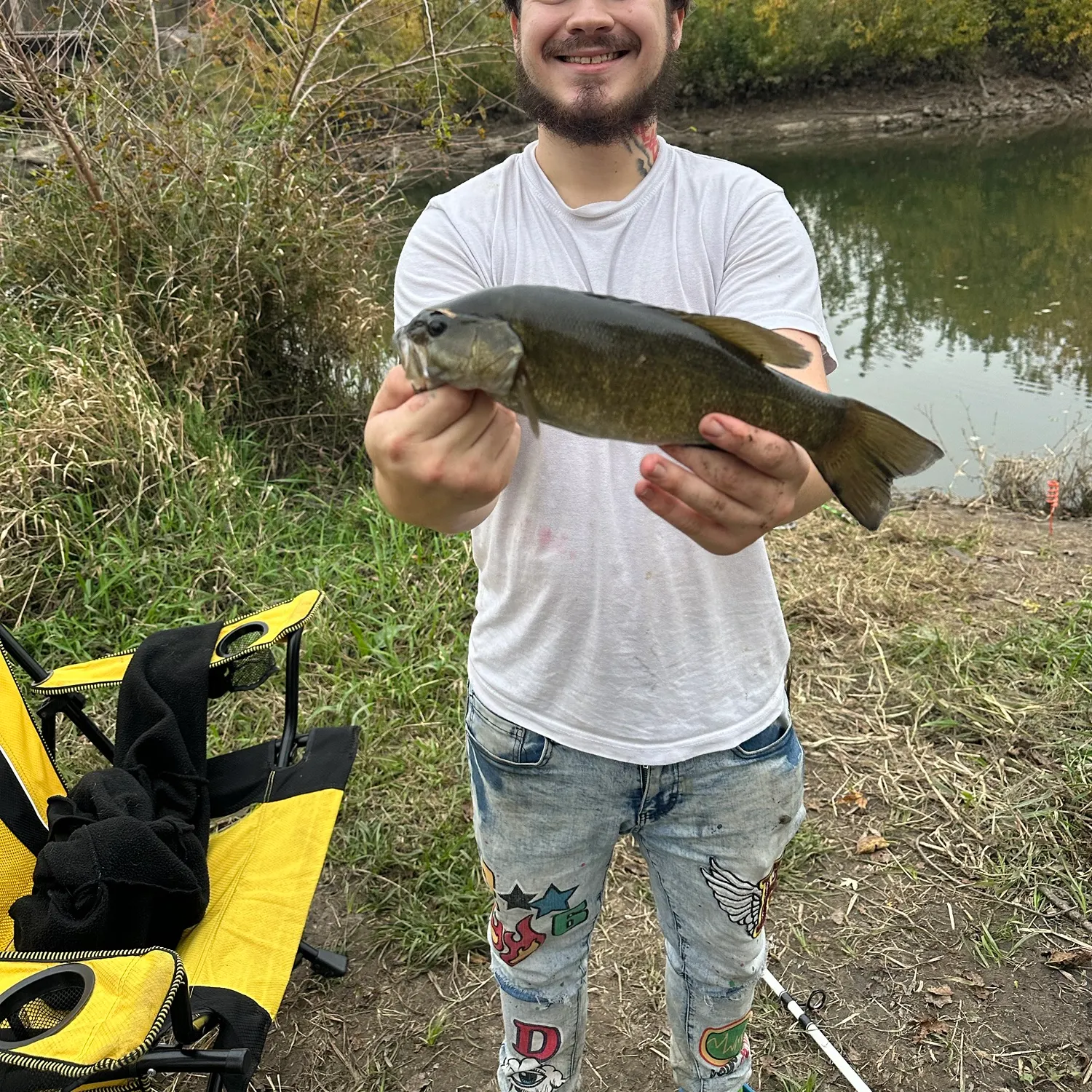 Smallmouth bass caught on Fishbrain