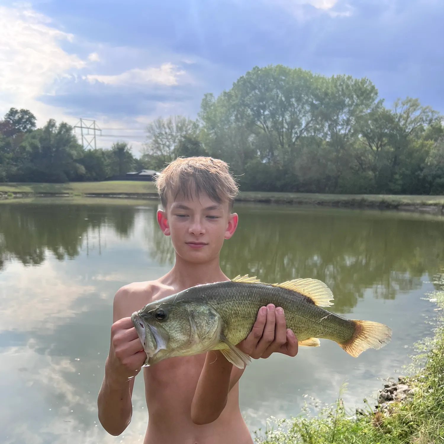 Largemouth bass caught on Fishbrain
