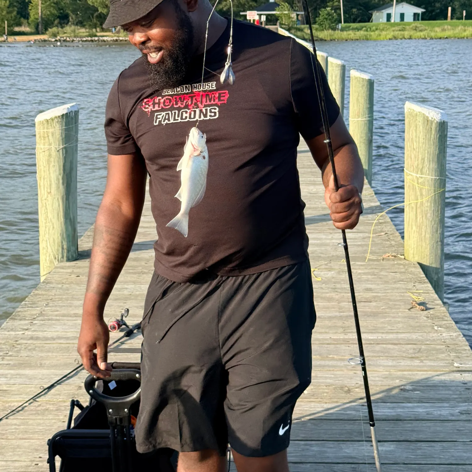 Spot croaker caught on Fishbrain
