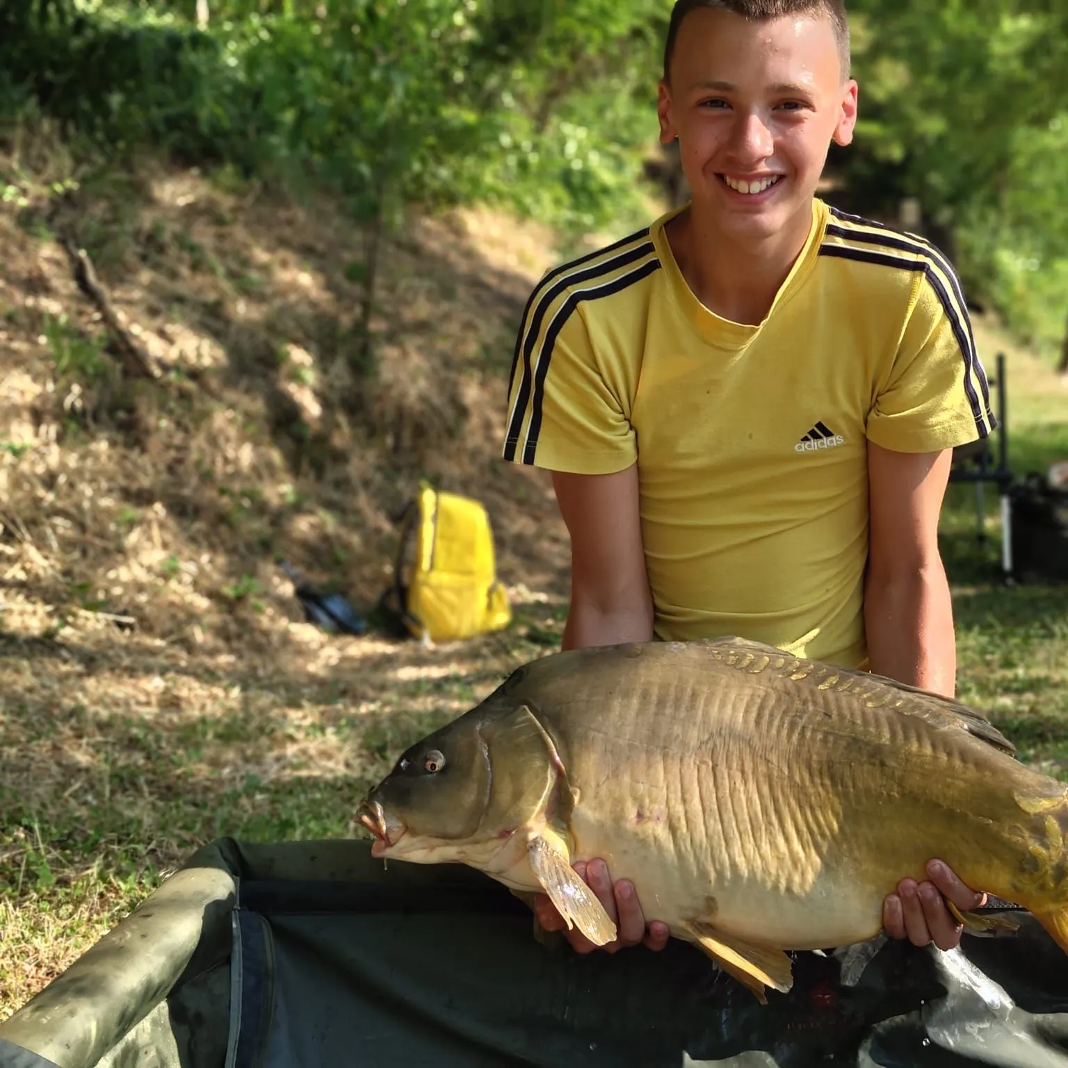 Leather carp caught on Fishbrain