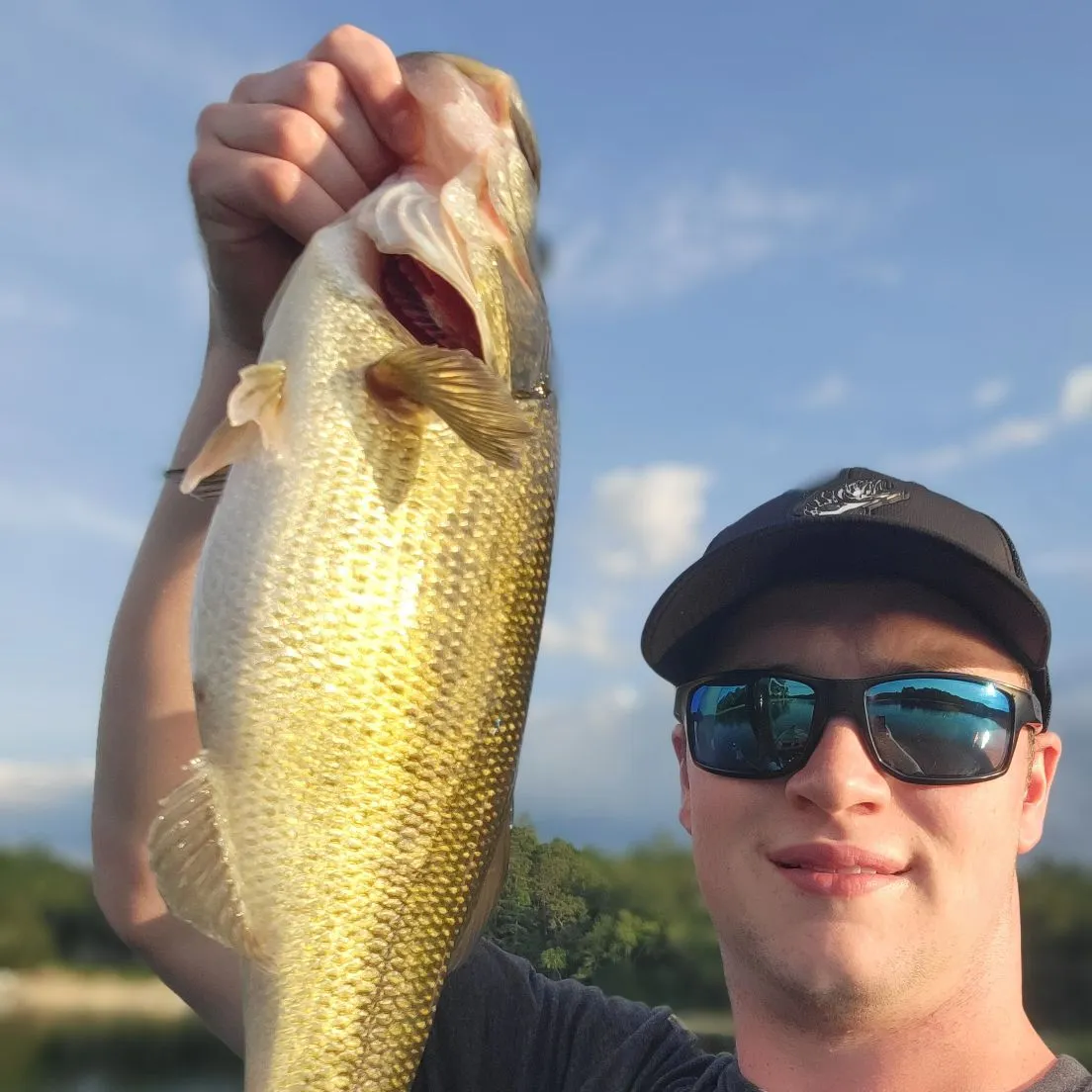 Largemouth bass caught on Fishbrain