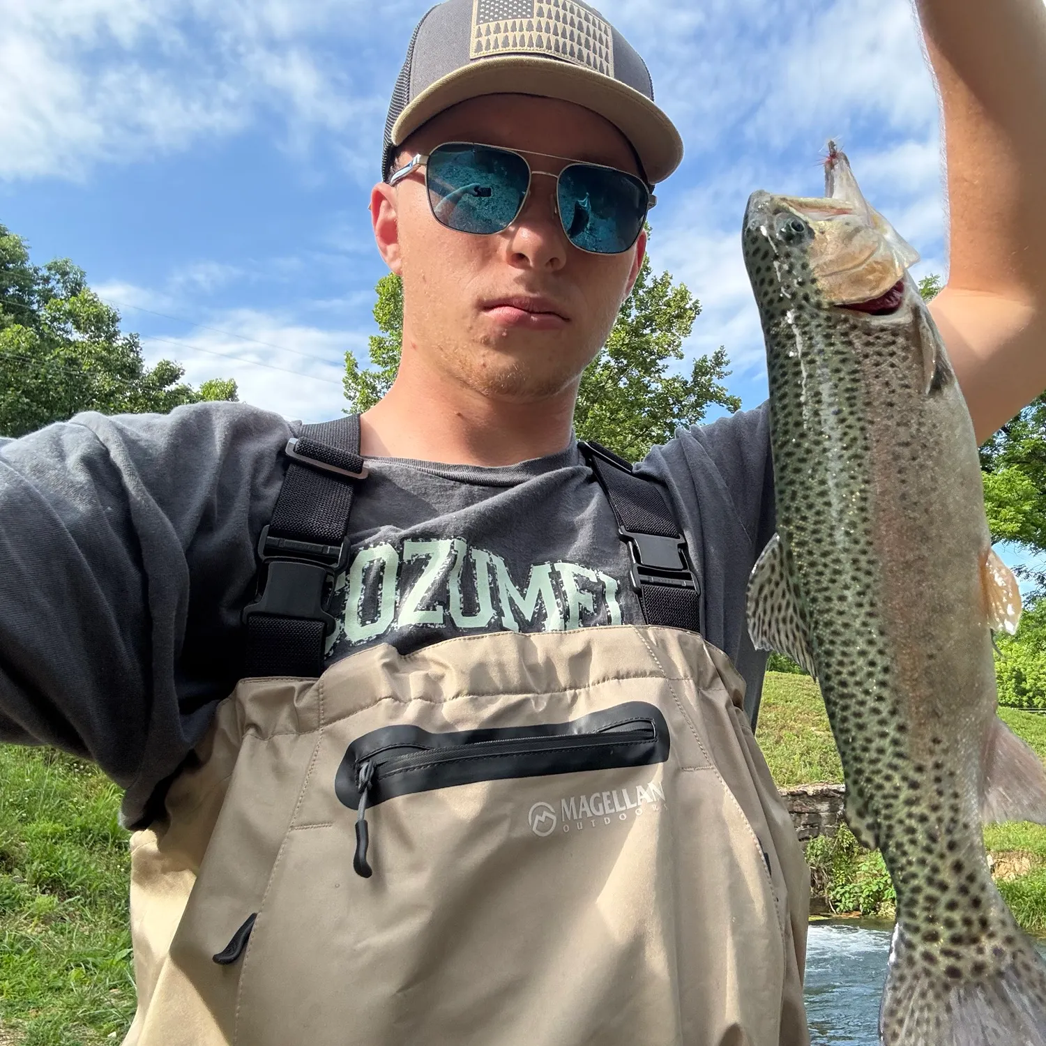 Rainbow trout caught on Fishbrain