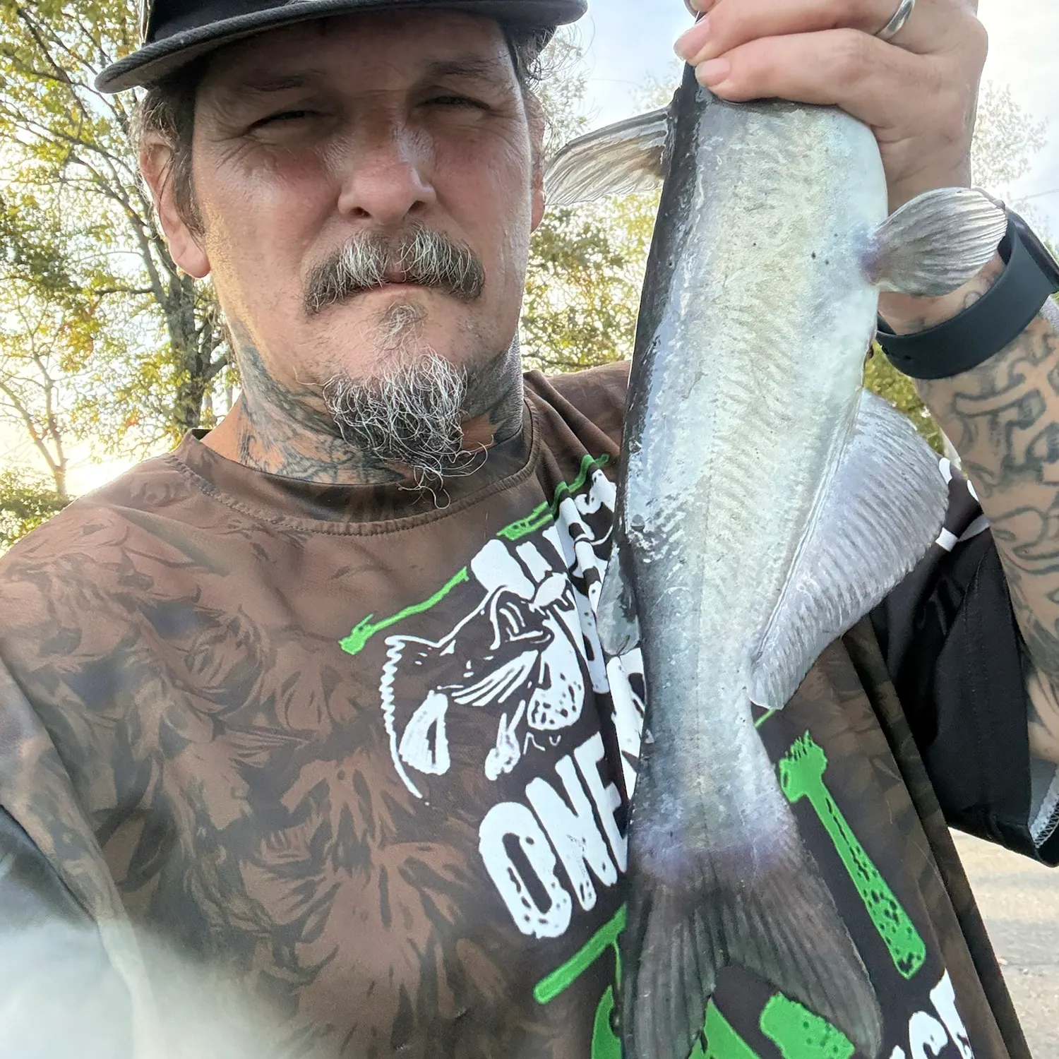 Channel catfish caught on Fishbrain