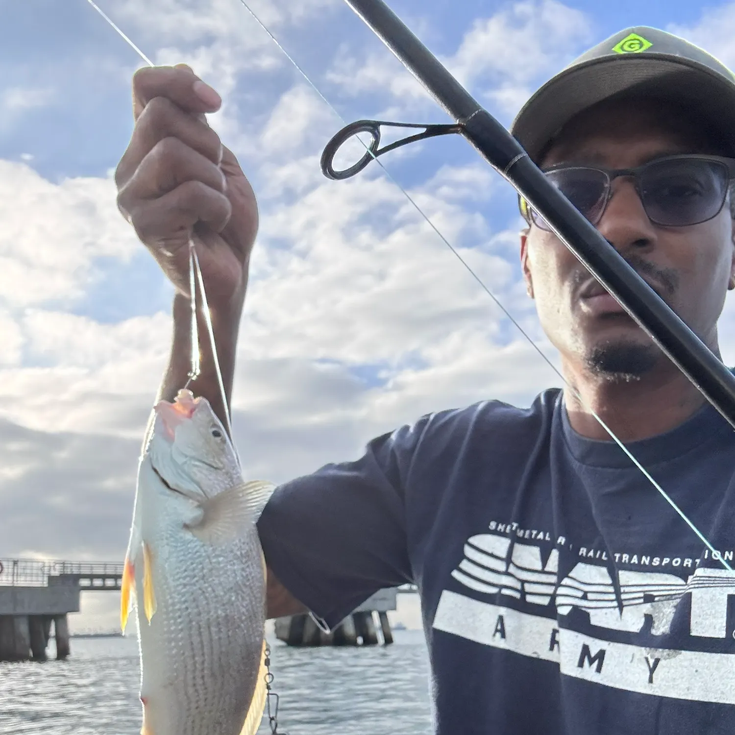 Yellowfin croaker caught on Fishbrain