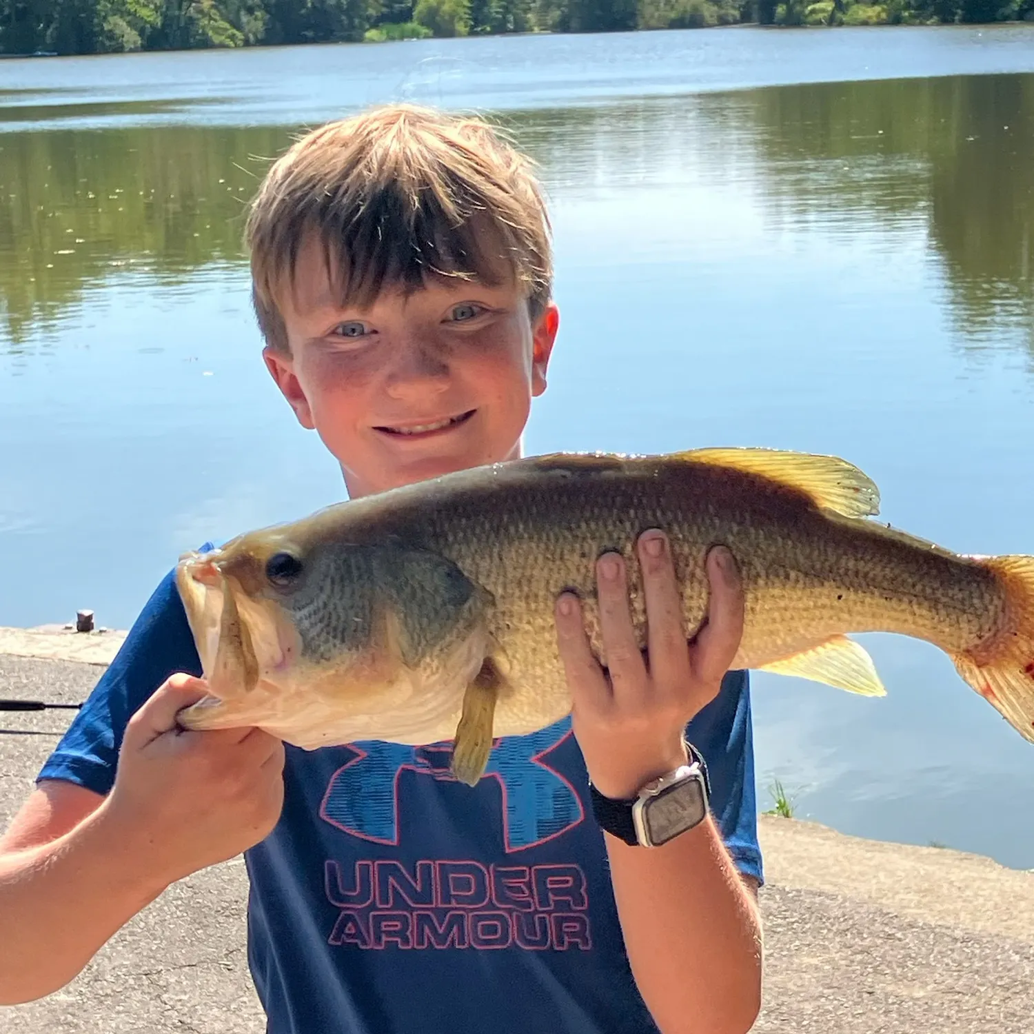 Largemouth bass caught on Fishbrain