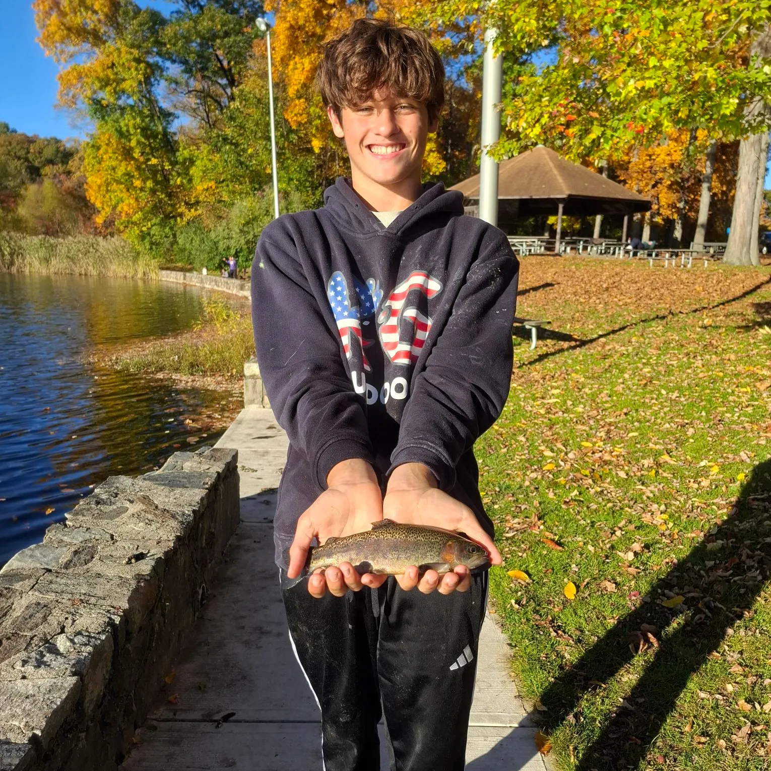 Rainbow trout caught on Fishbrain