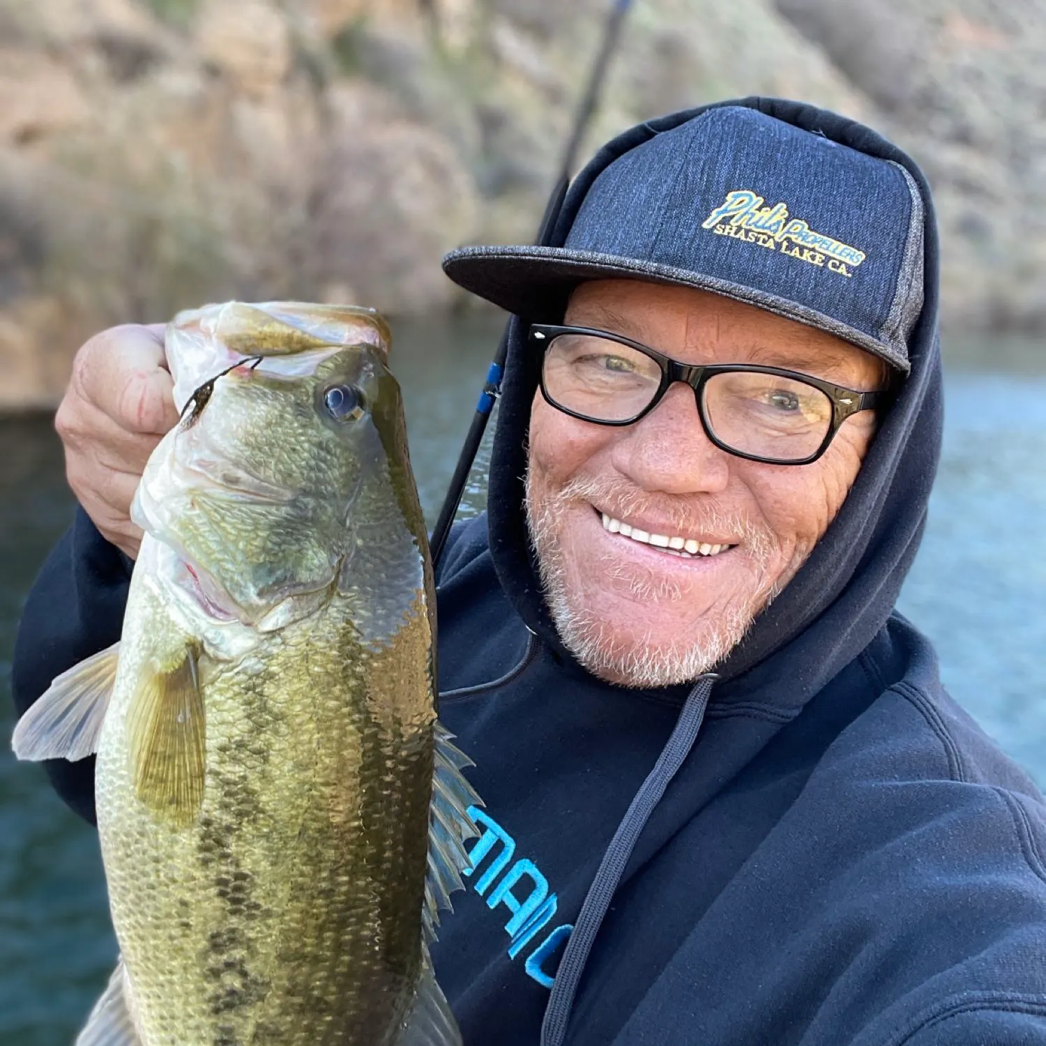 Largemouth bass caught on Fishbrain