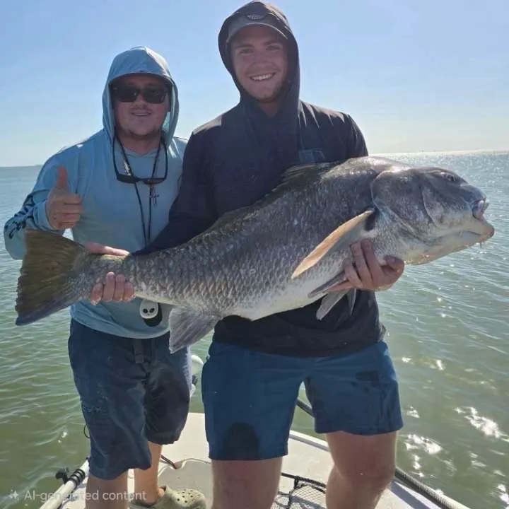 Black drum caught on Fishbrain