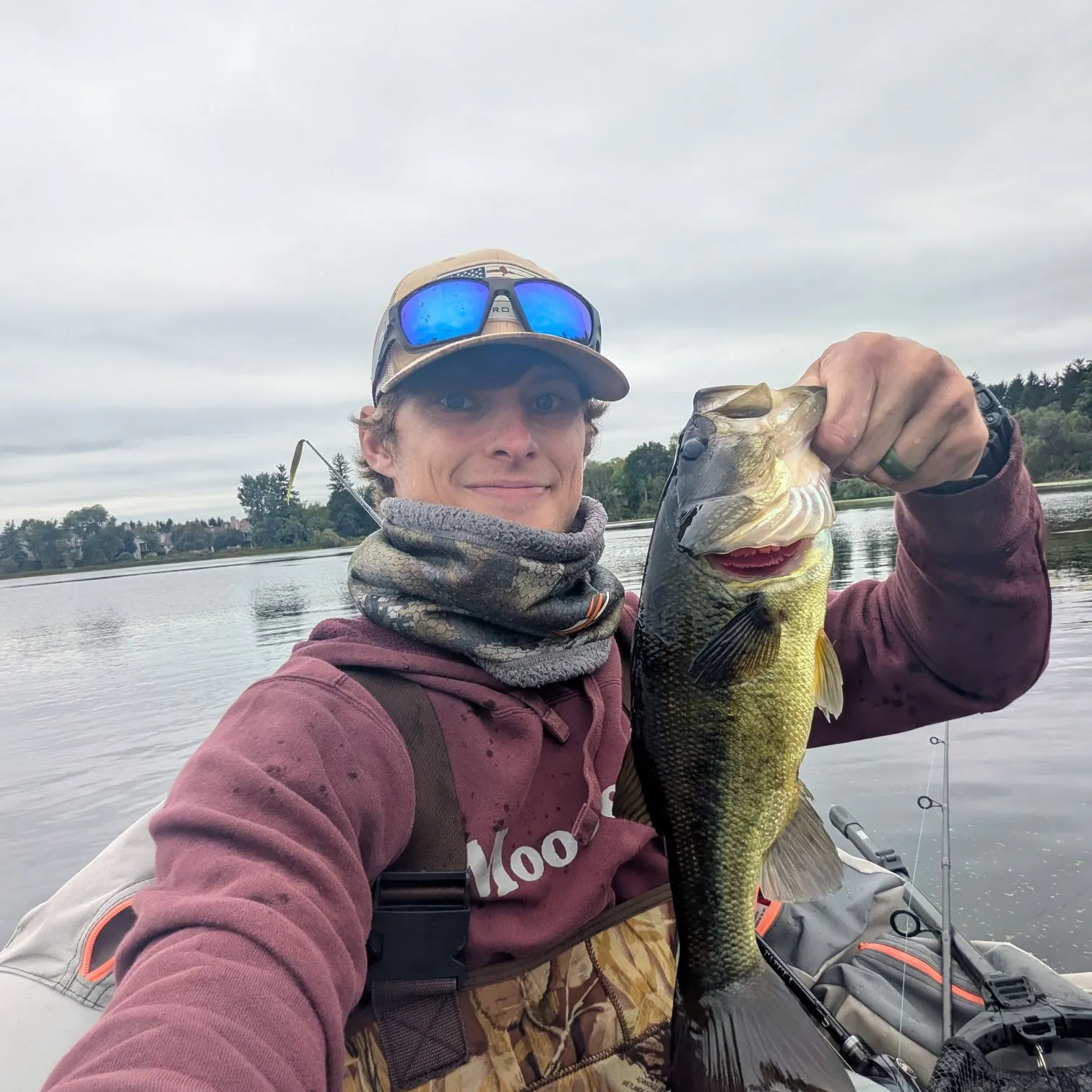 Largemouth bass caught on Fishbrain