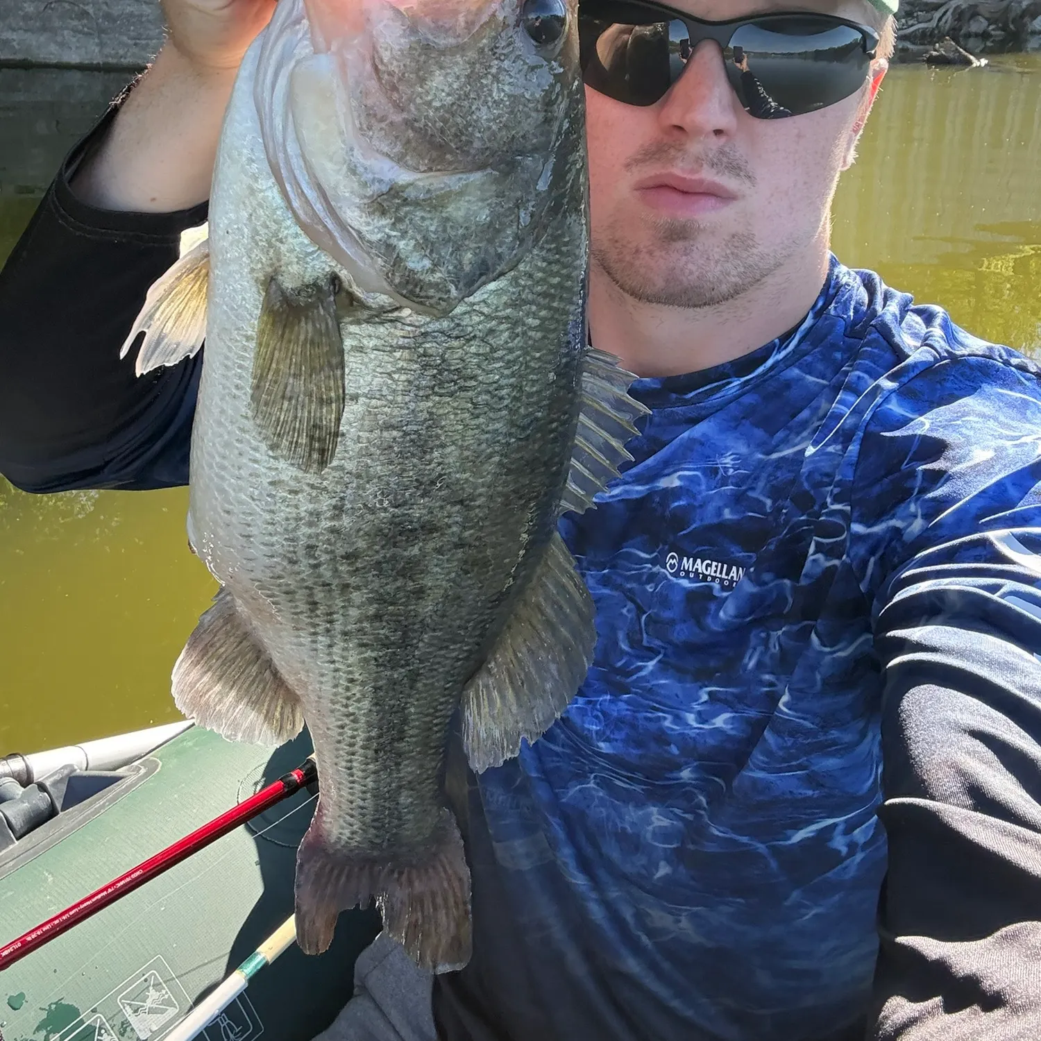 Largemouth bass caught on Fishbrain