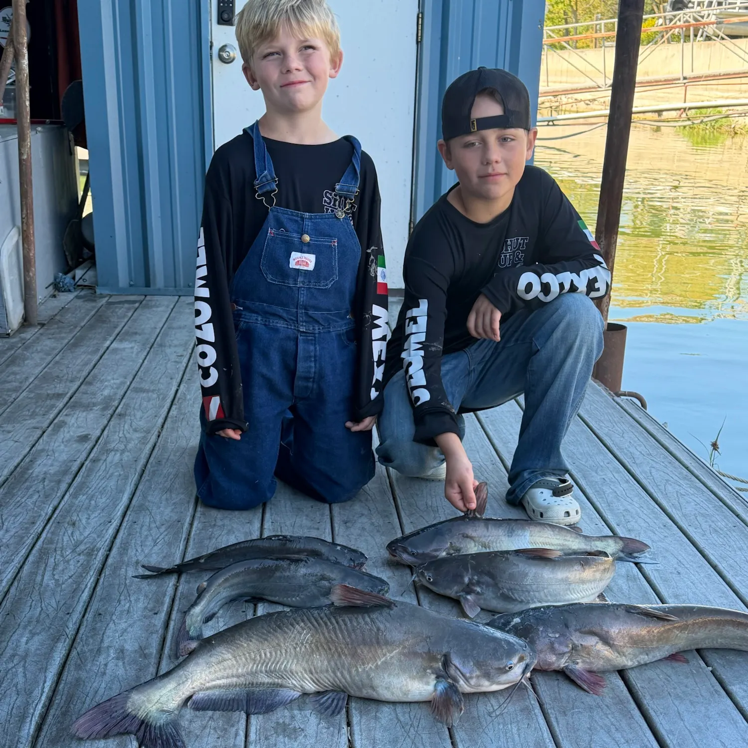 Blue catfish caught on Fishbrain