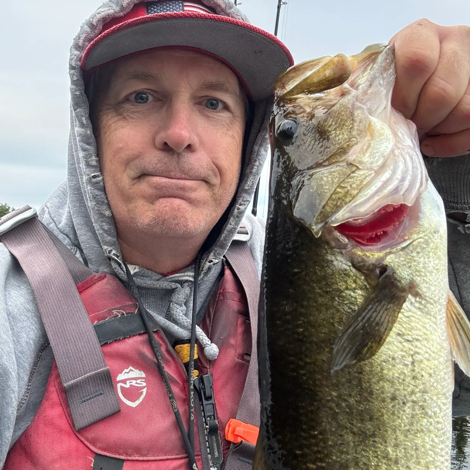 Largemouth bass caught on Fishbrain
