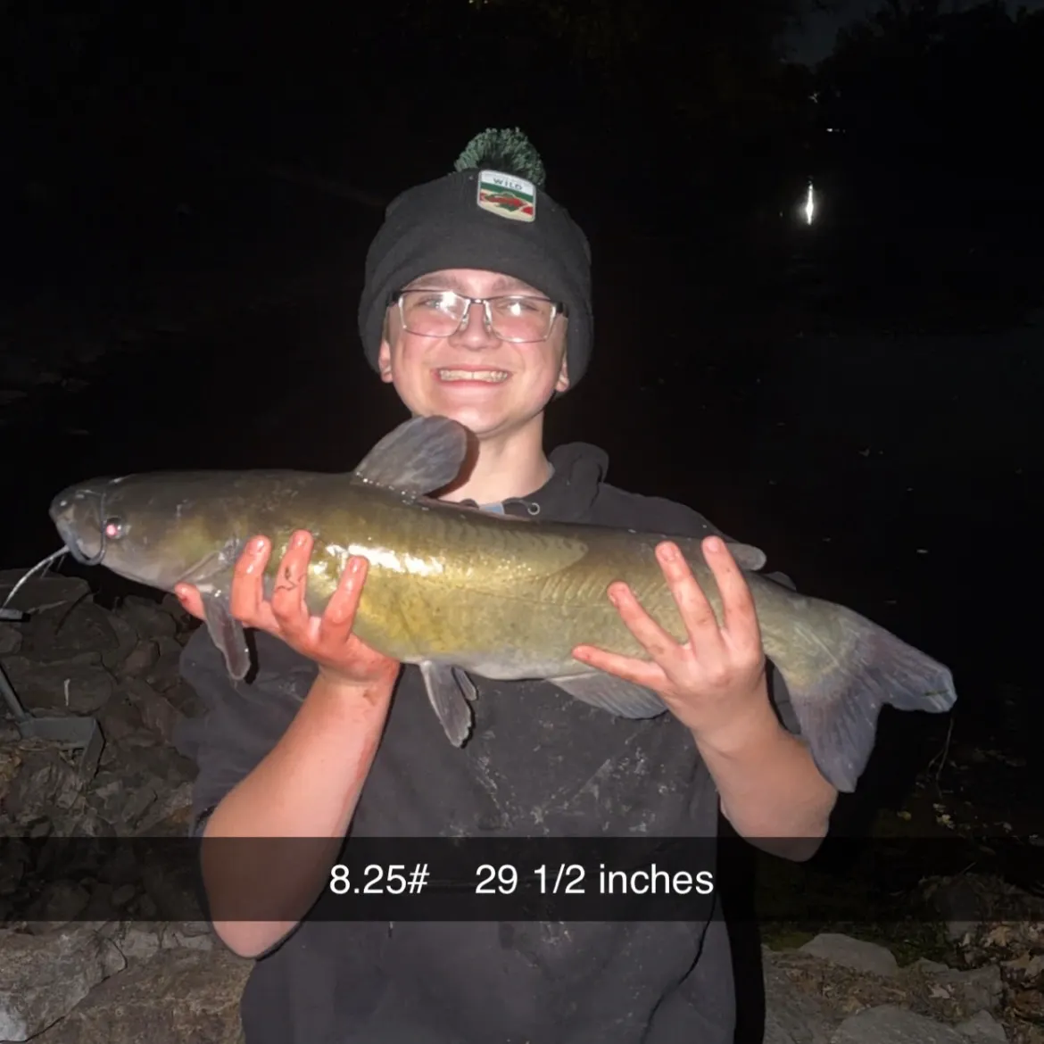 Channel catfish caught on Fishbrain