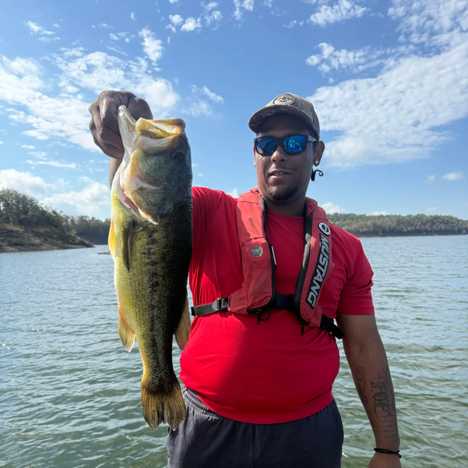 Largemouth bass caught on Fishbrain