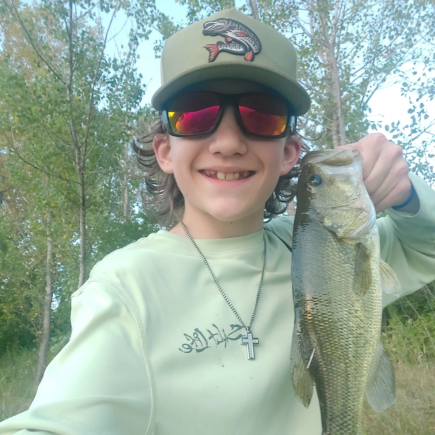 Largemouth bass caught on Fishbrain