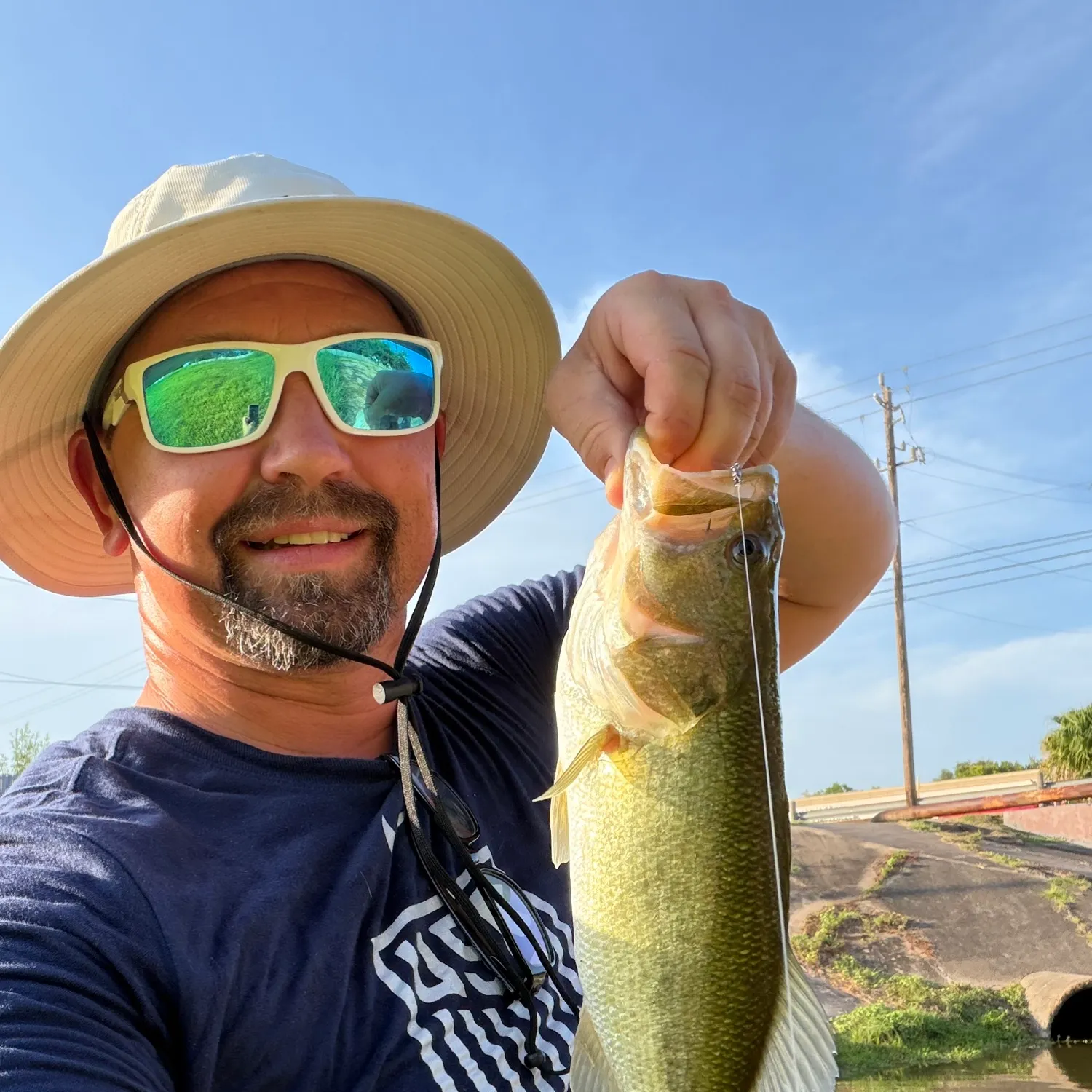 Largemouth bass caught on Fishbrain