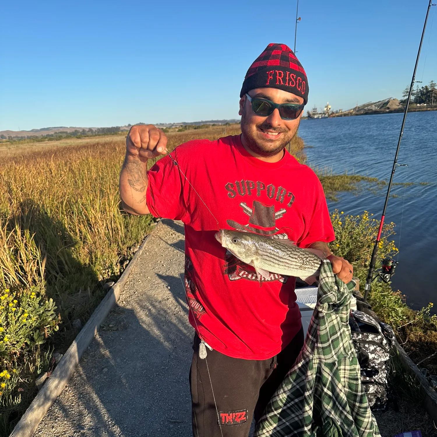 Striped bass caught on Fishbrain