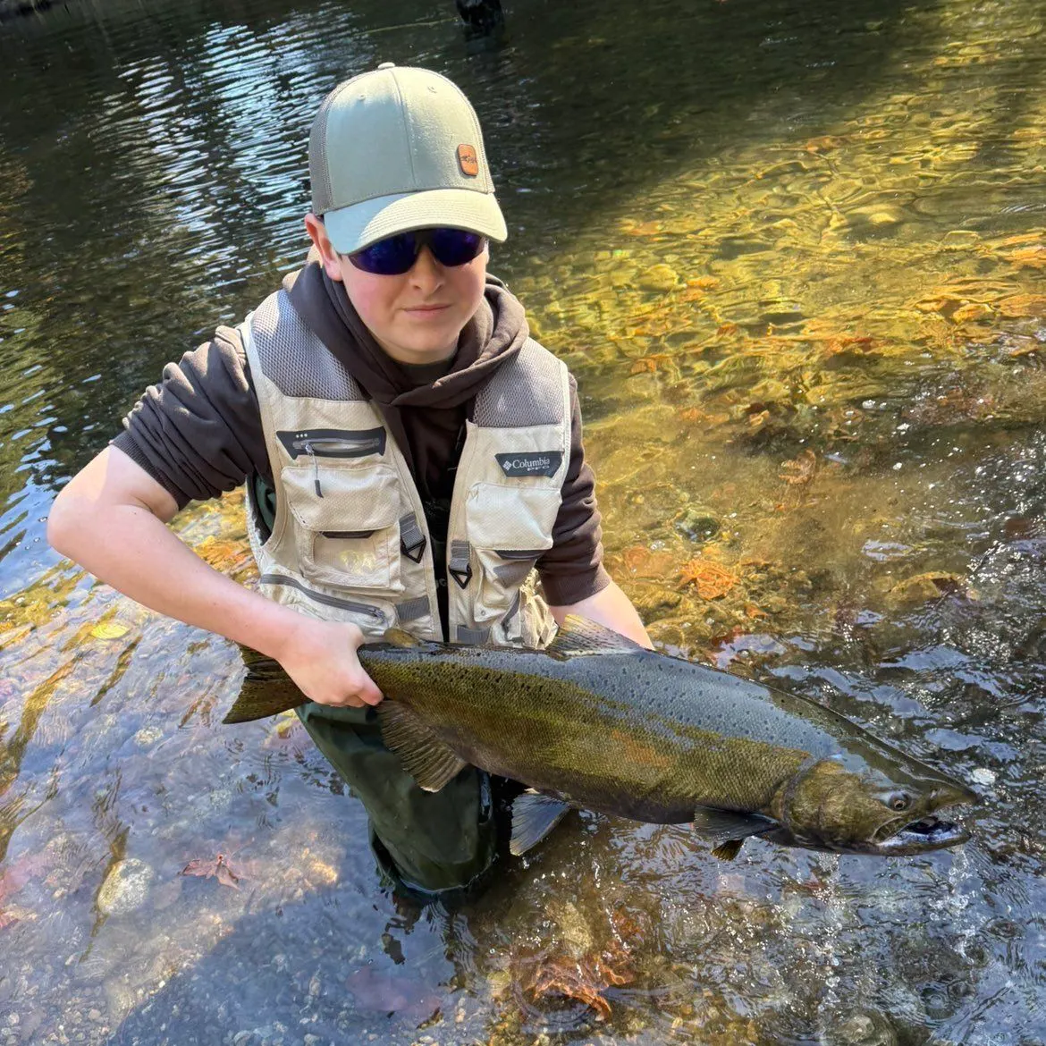 Chinook salmon caught on Fishbrain