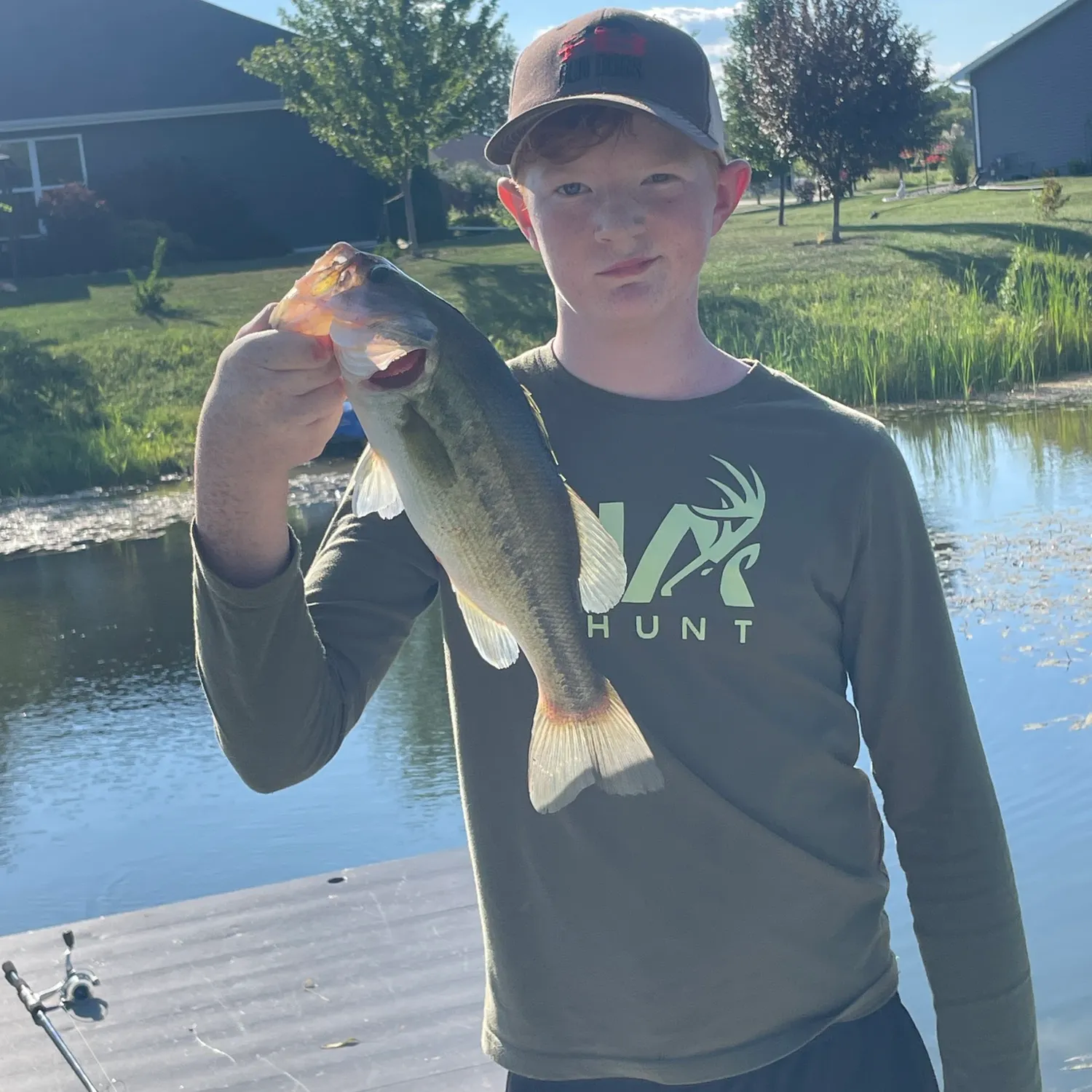 Largemouth bass caught on Fishbrain