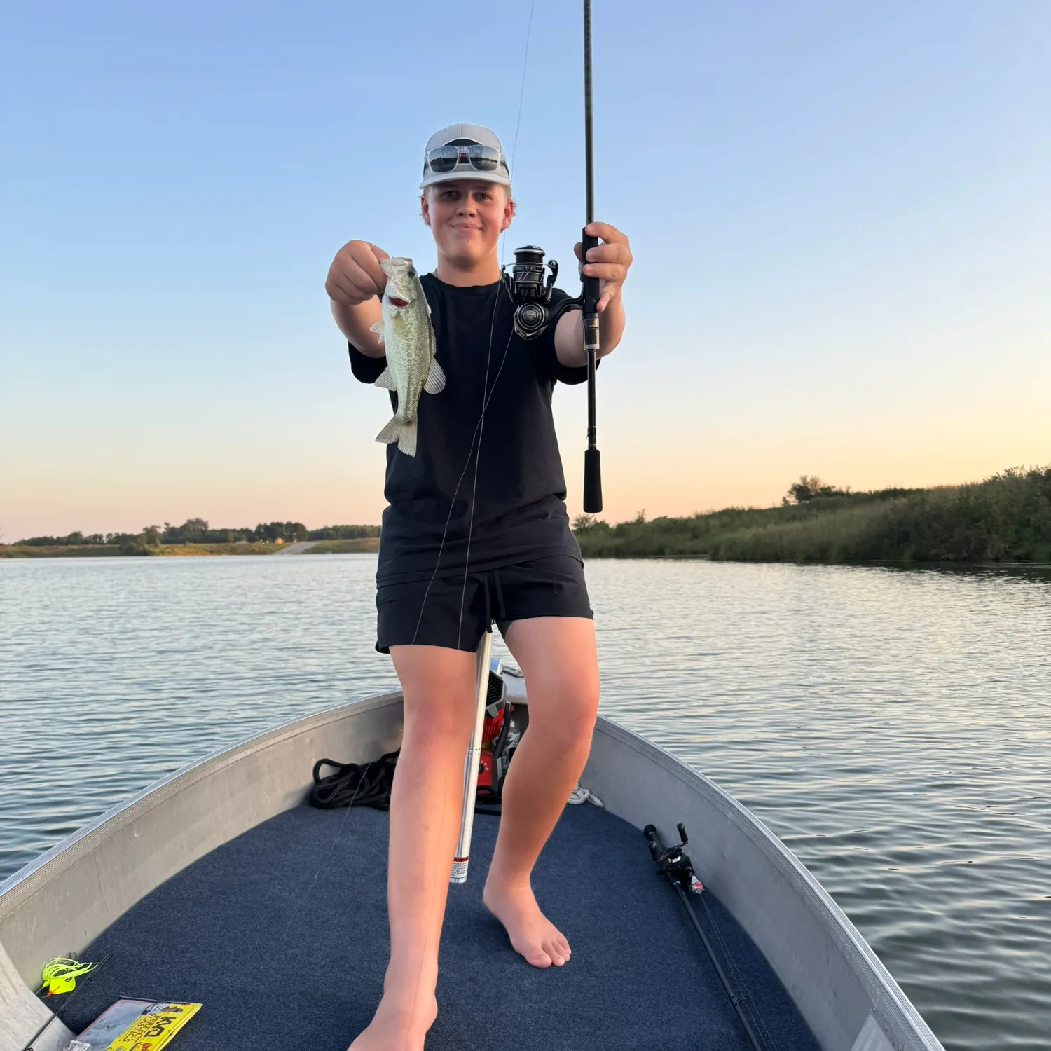 Largemouth bass caught on Fishbrain