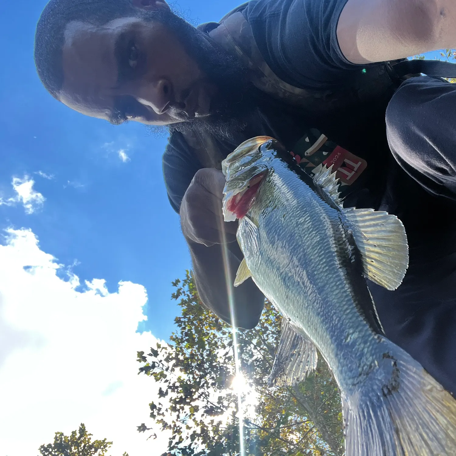 Largemouth bass caught on Fishbrain