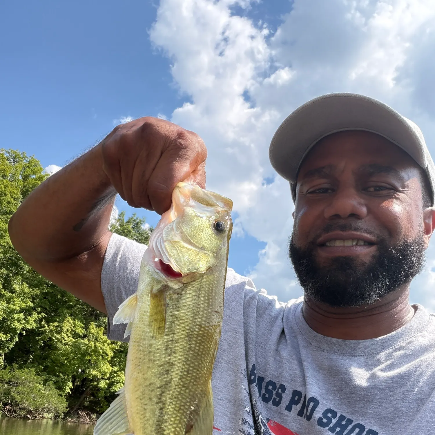 Largemouth bass caught on Fishbrain