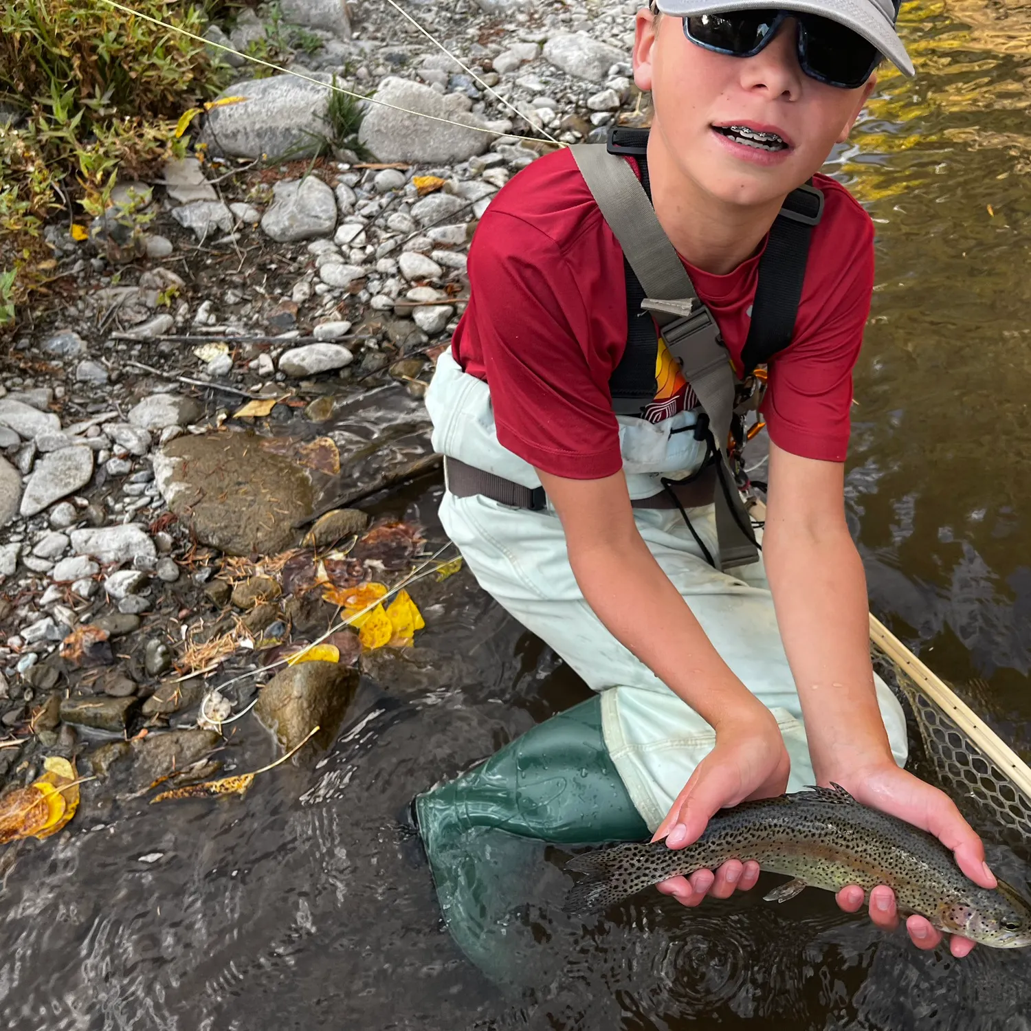 Rainbow trout caught on Fishbrain