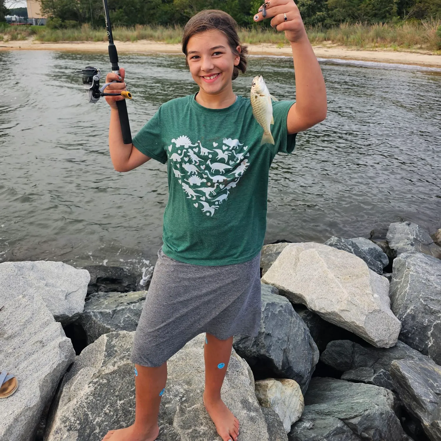 Spot croaker caught on Fishbrain
