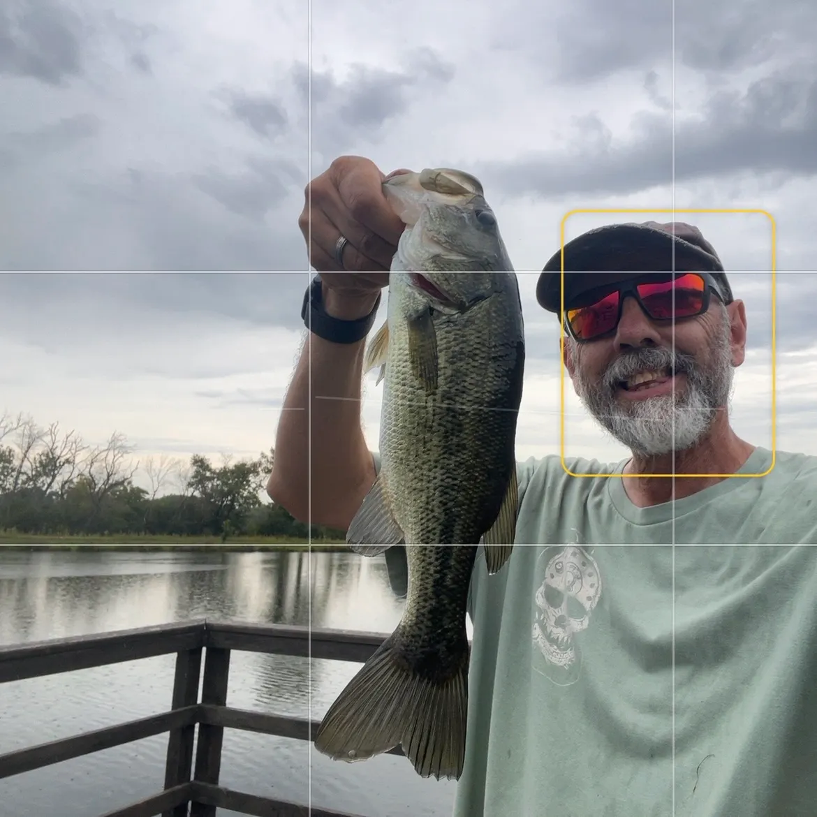 Largemouth bass caught on Fishbrain