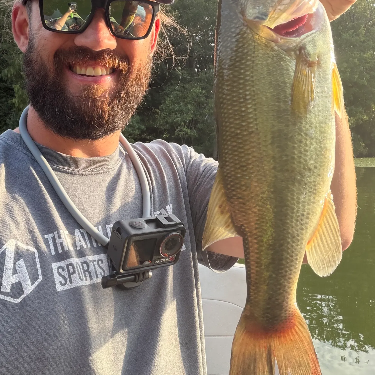 Largemouth bass caught on Fishbrain