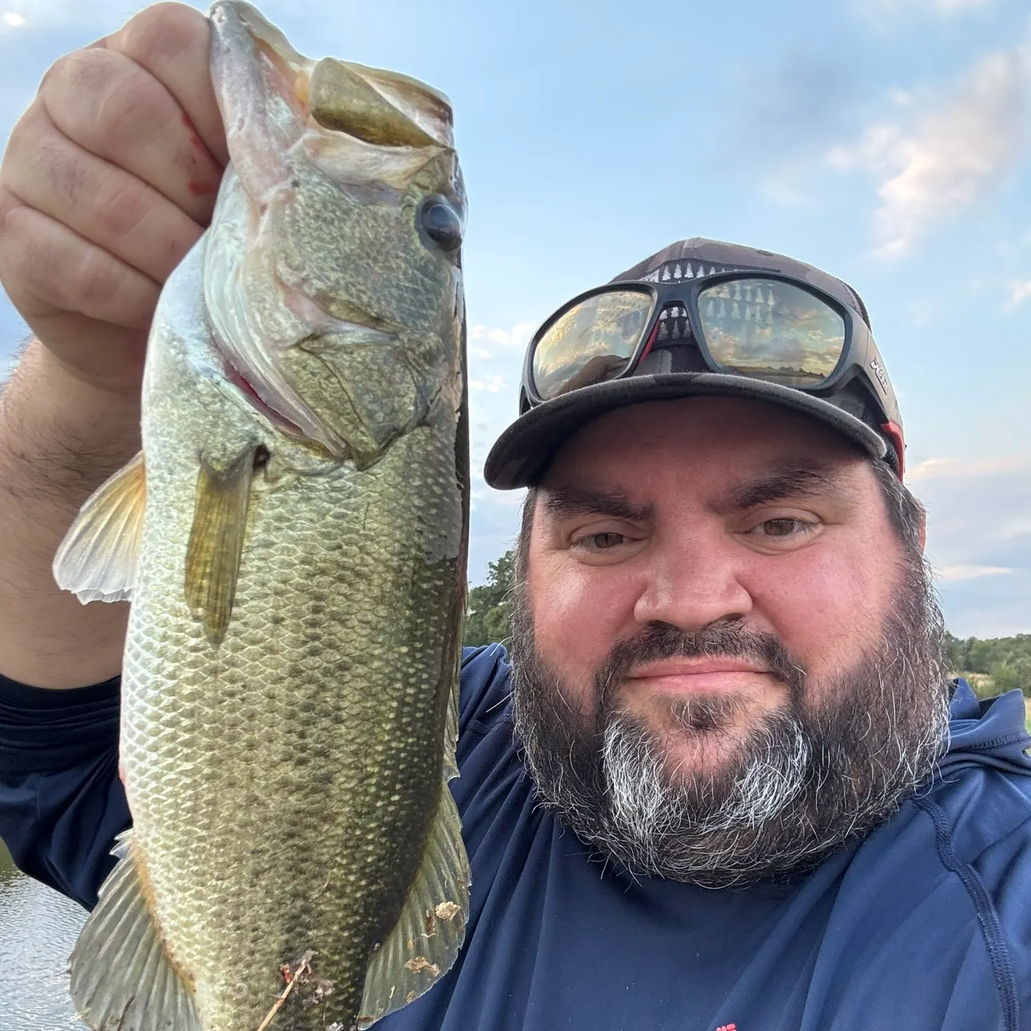 Largemouth bass caught on Fishbrain