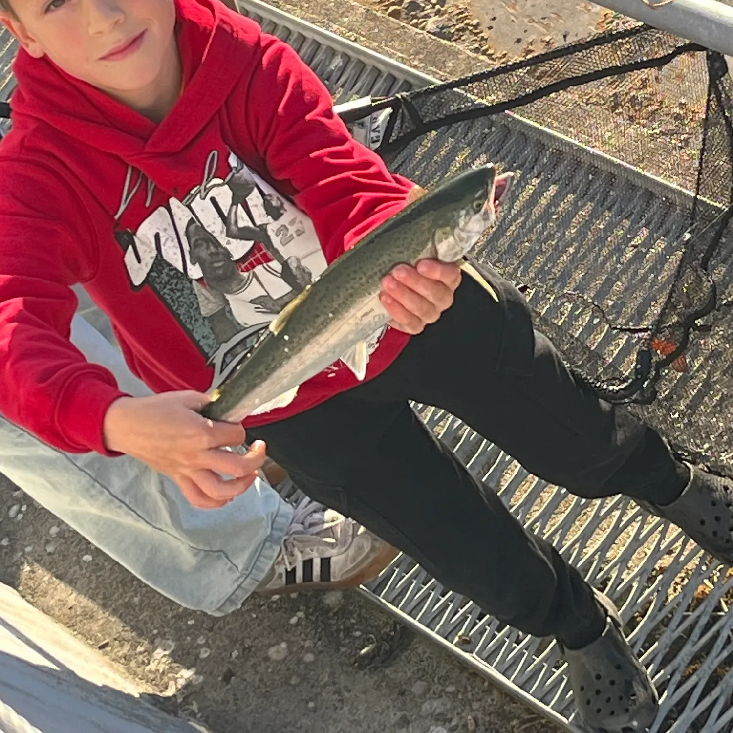 Coho salmon caught on Fishbrain