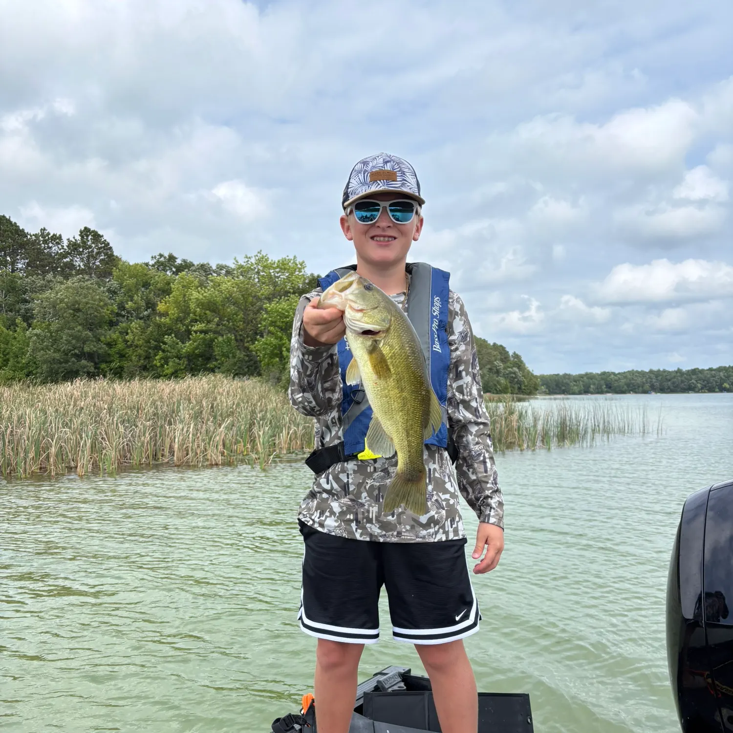 Largemouth bass caught on Fishbrain