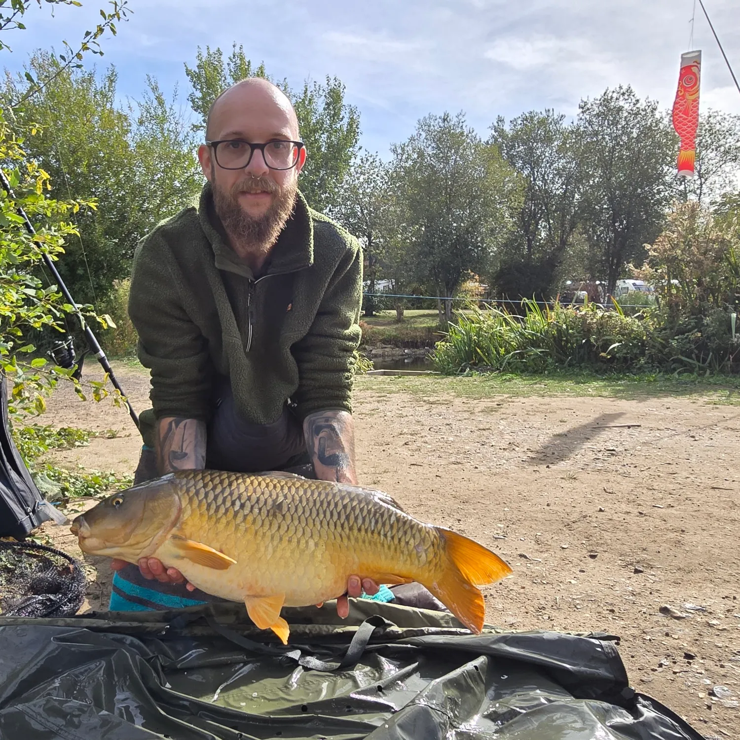 Common carp caught on Fishbrain