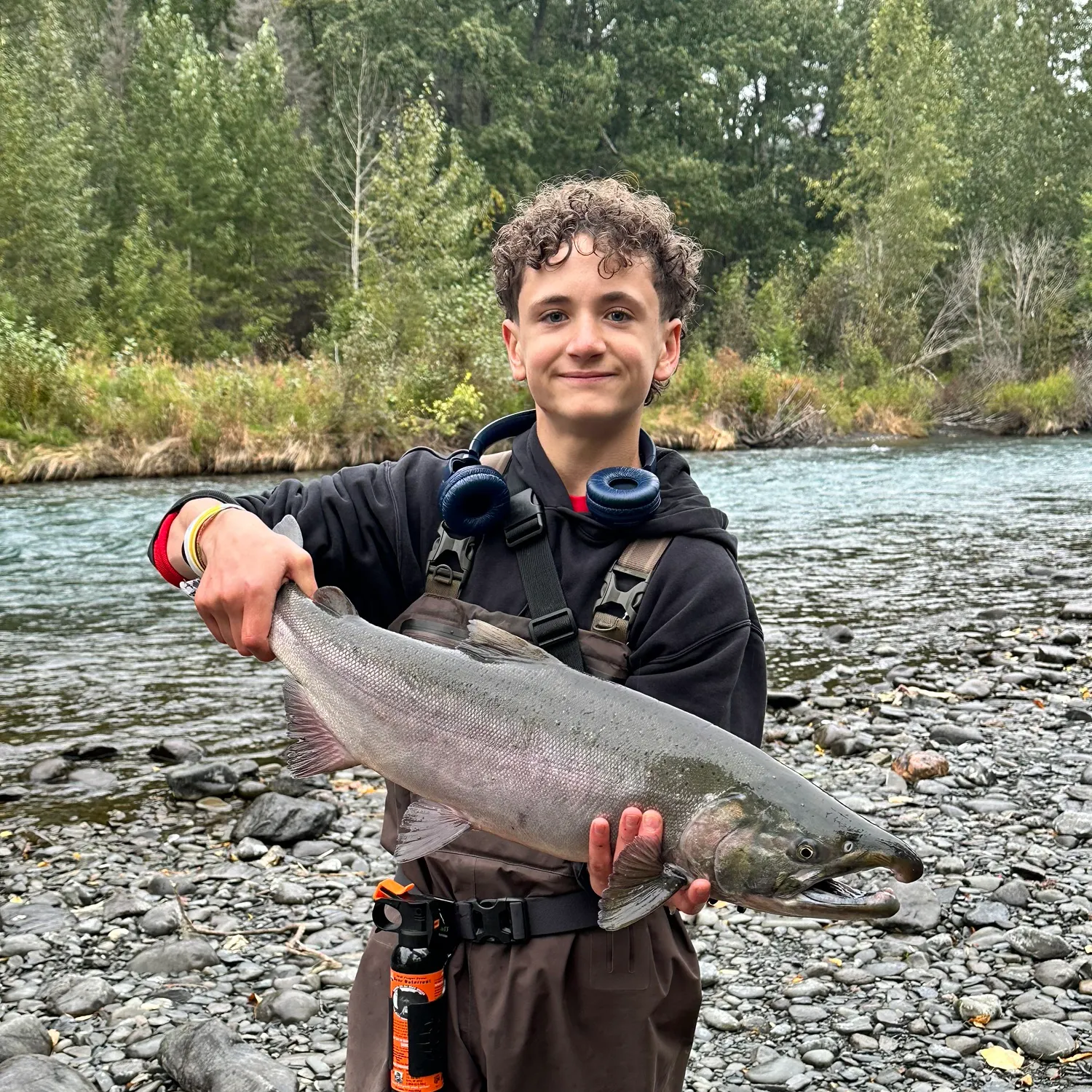 Coho salmon caught on Fishbrain