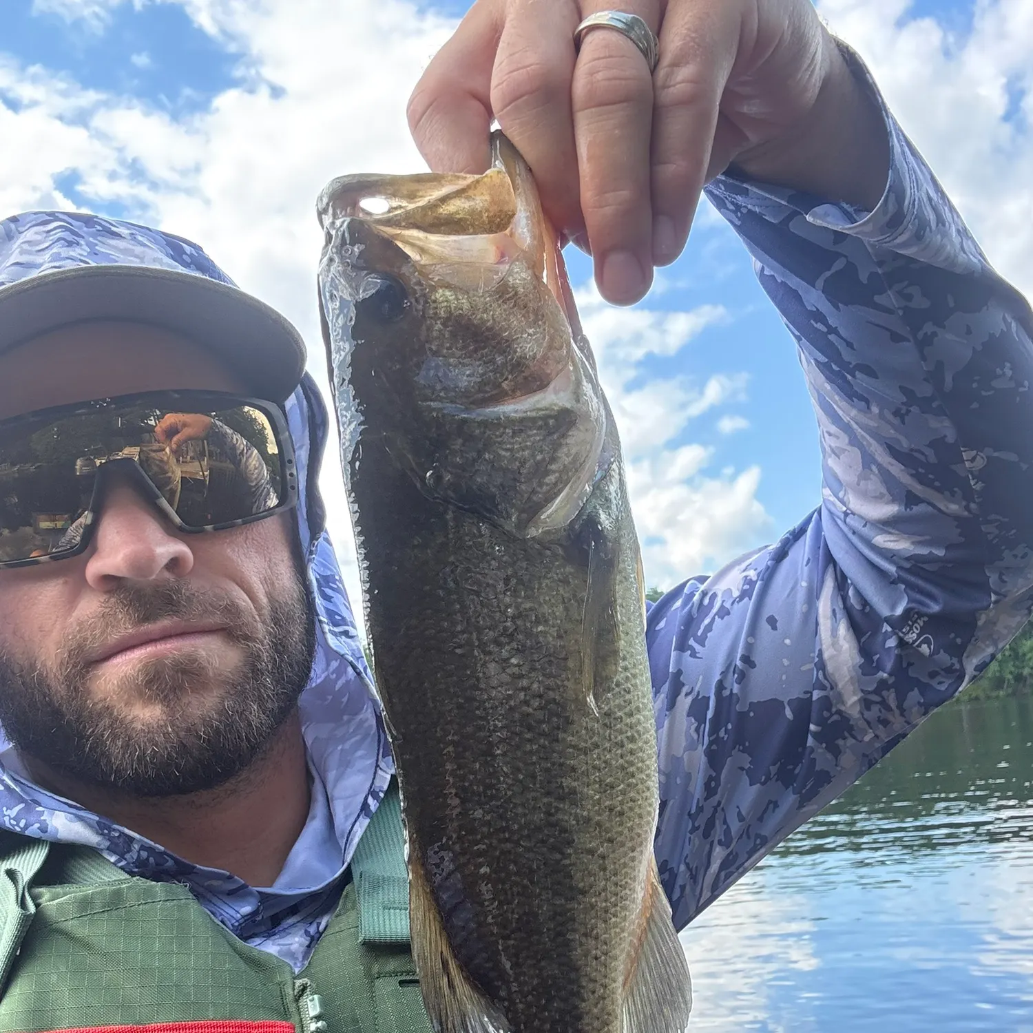 Largemouth bass caught on Fishbrain