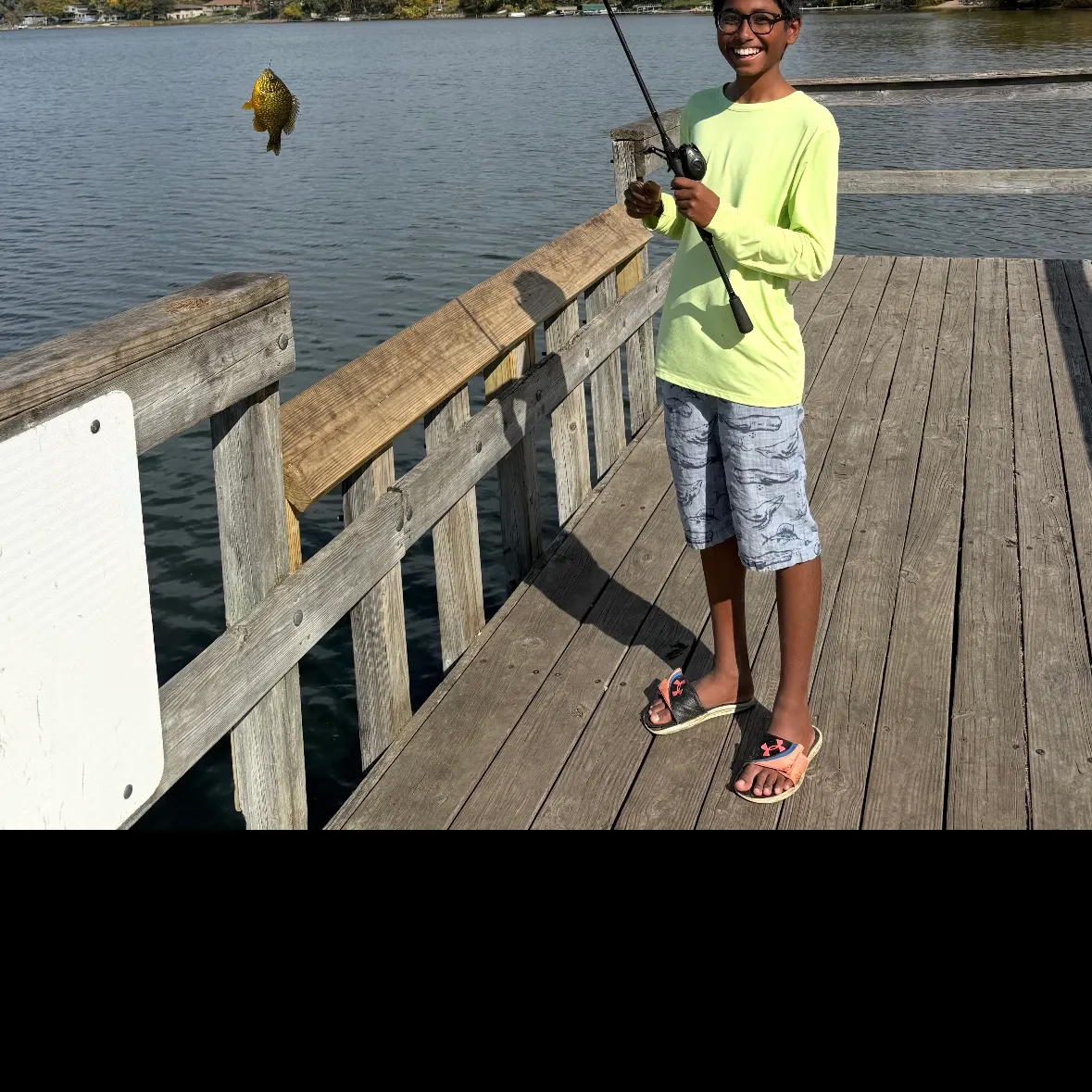 Pumpkinseed caught on Fishbrain