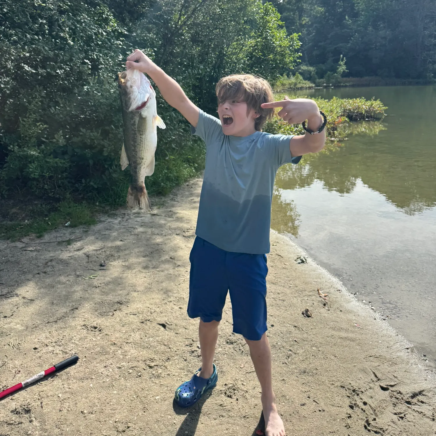 Largemouth bass caught on Fishbrain