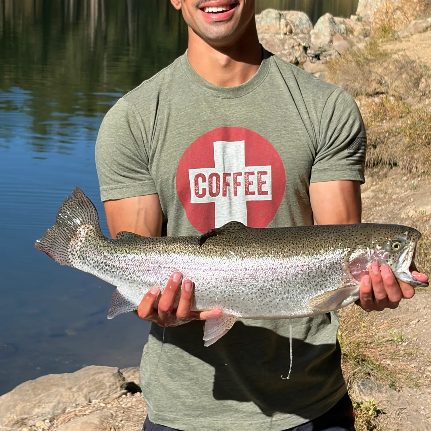 Rainbow trout caught on Fishbrain