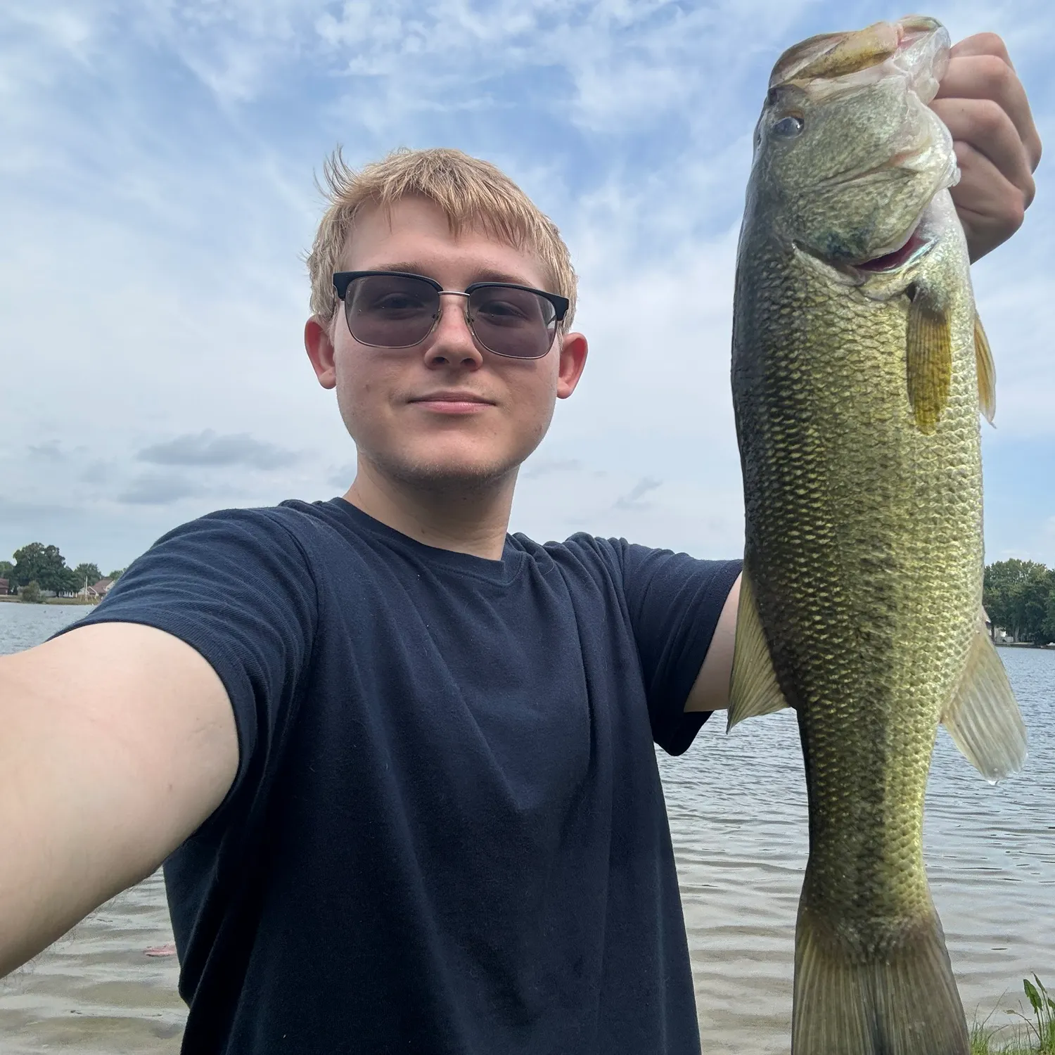 Largemouth bass caught on Fishbrain