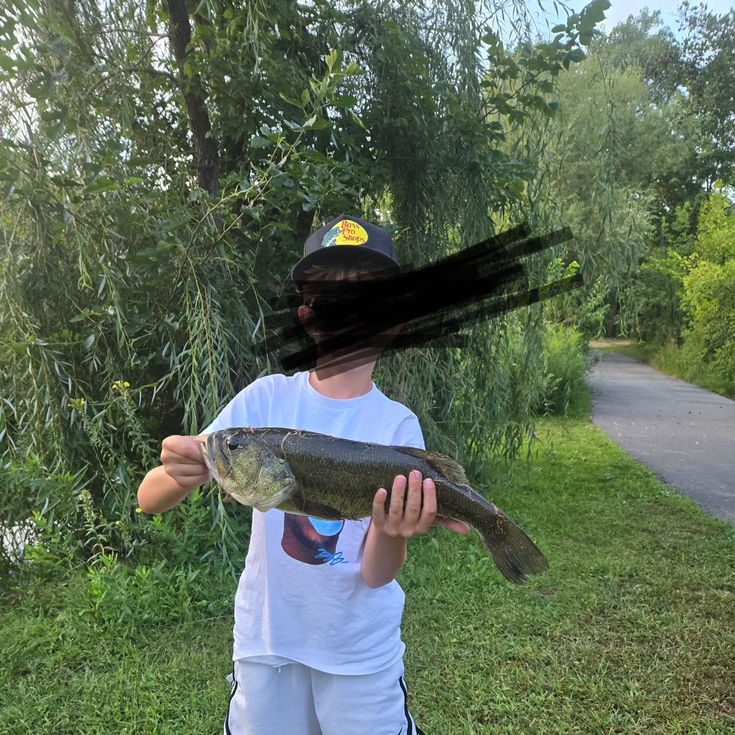 Largemouth bass caught on Fishbrain
