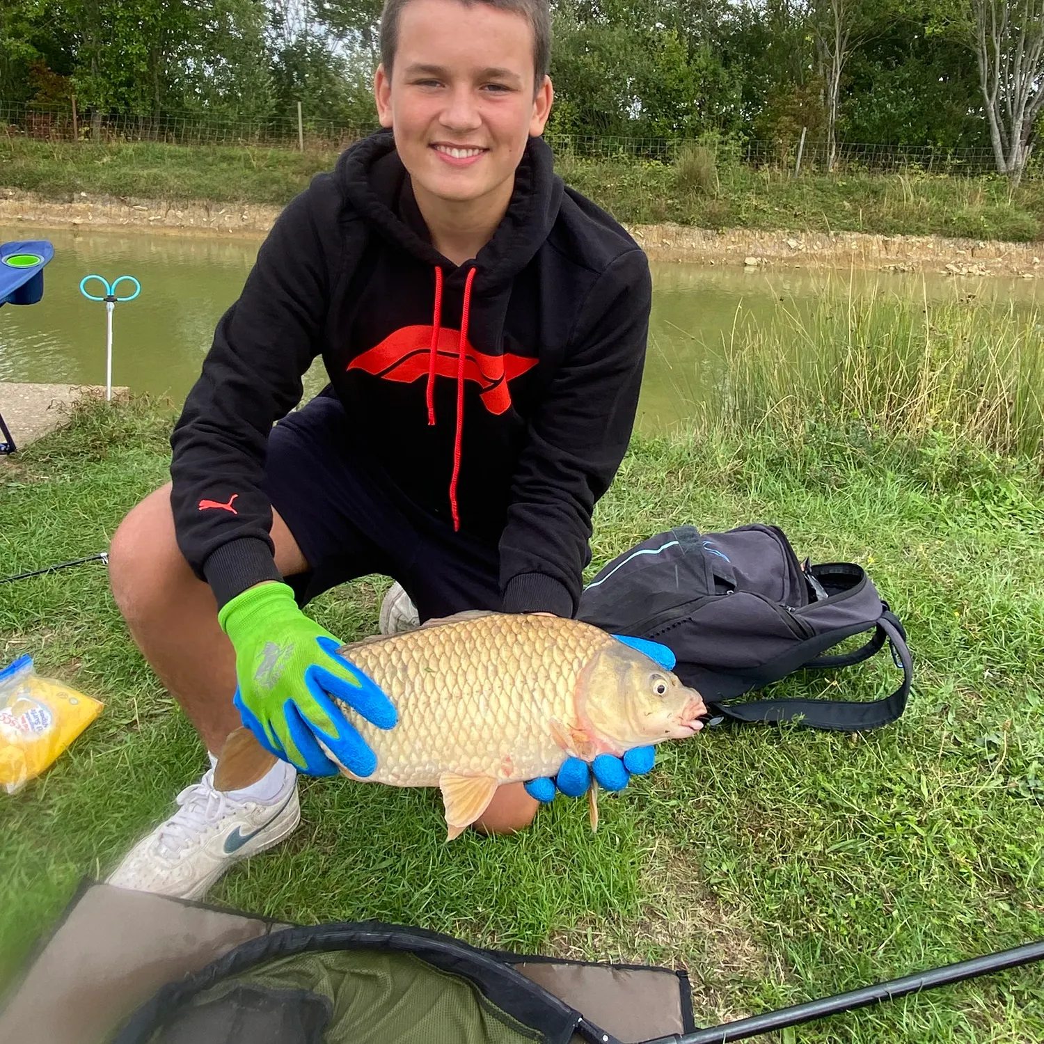 Common carp caught on Fishbrain
